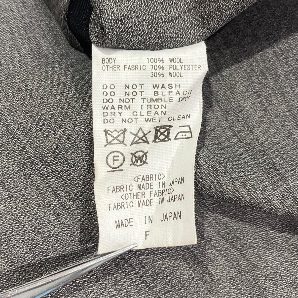 CINOH サマーウールケープブラウス SUMMER WOOL CAPE BLOUSE長袖ブラウス24SBL001 古着・中古-5枚目のアイテム画像