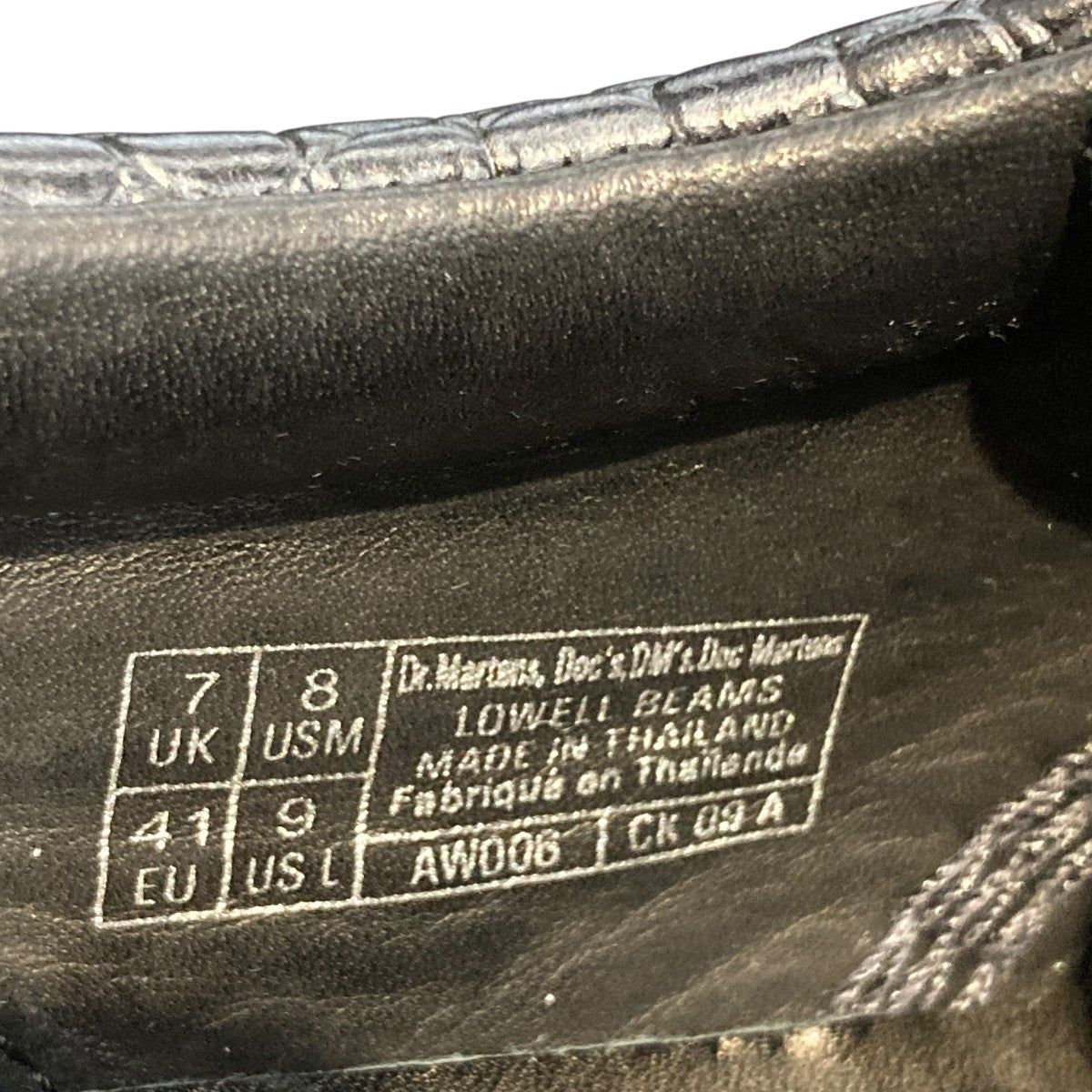Dr．Martens×BEAMS LOWELL BEAMS 43026001レザーシューズ 古着・中古-7枚目のアイテム画像