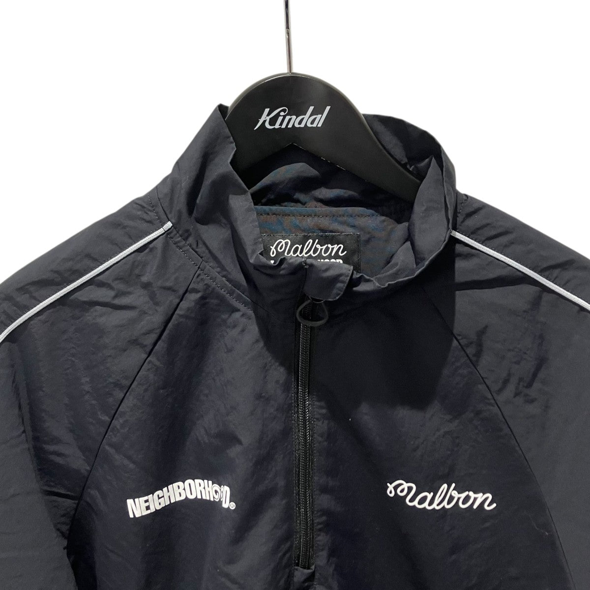 NEIGHBORHOOD NH X MALBON GOLF．QUARTER ZIP JACKET 251TS54N-JKM02ナイロンジャケット 古着・中古-3枚目のアイテム画像