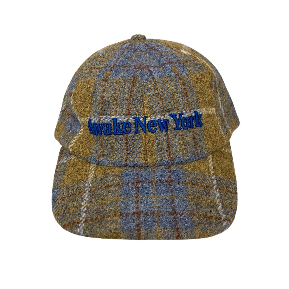 Harris tweed 6-panel capチェックキャップAWK-FW22-HT008