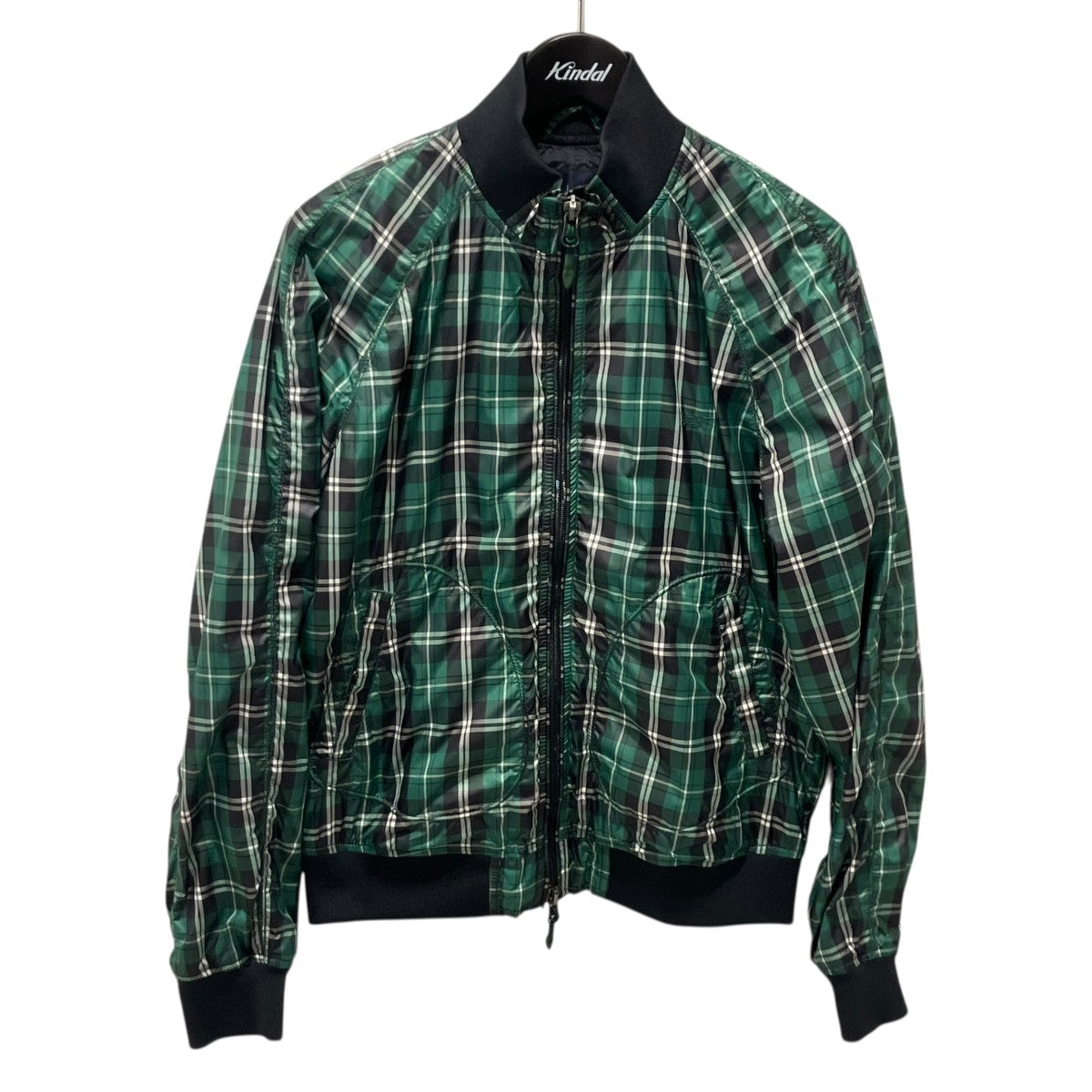 ARMANI JEANS チェックブルゾン 古着・中古-1枚目のアイテム画像