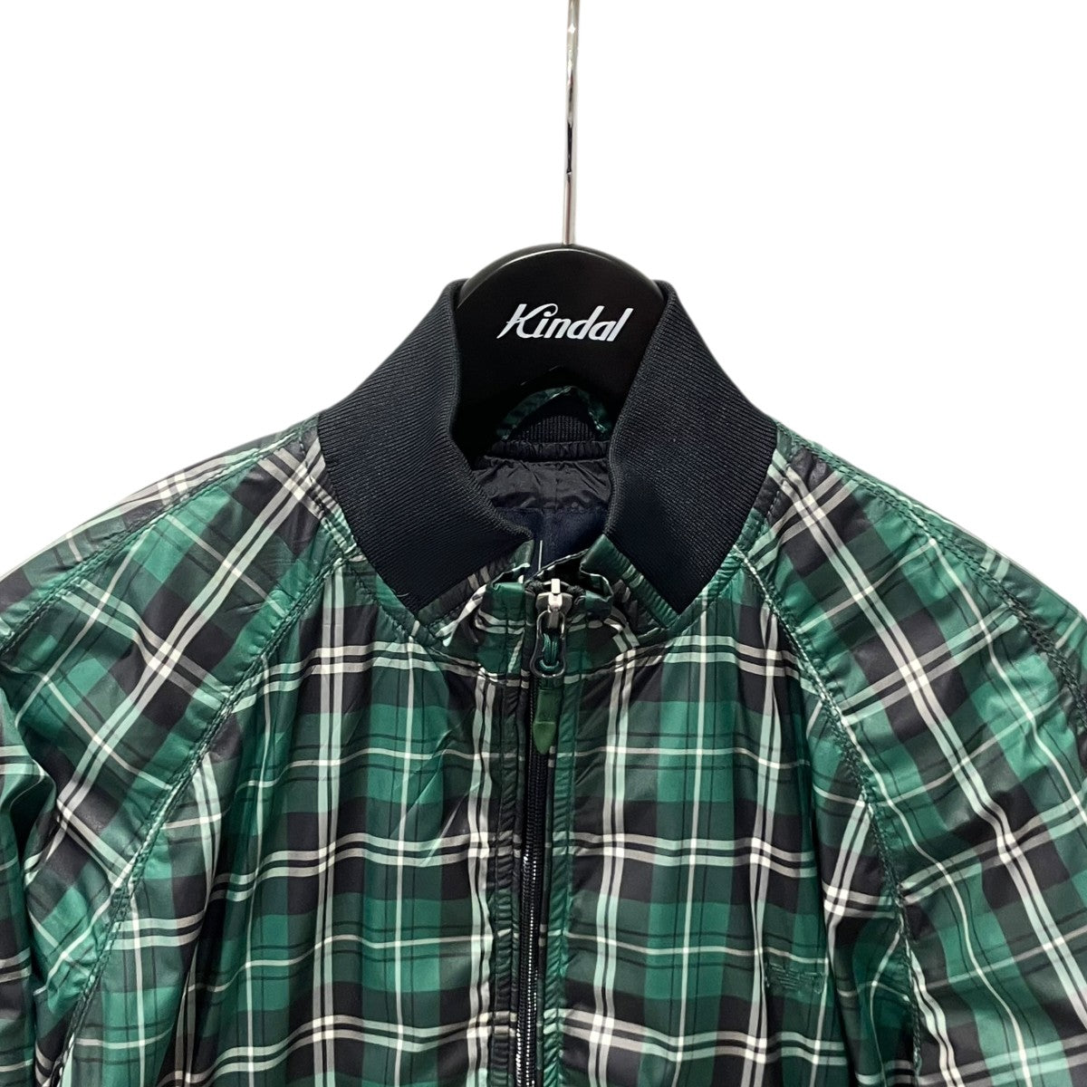 ARMANI JEANS チェックブルゾン 古着・中古-3枚目のアイテム画像