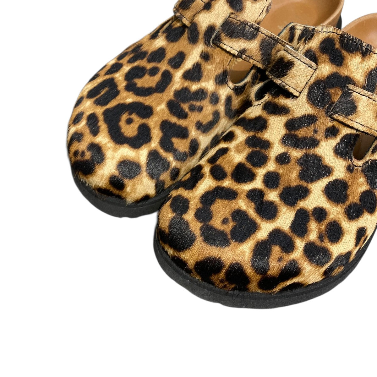 BIRKENSTOCK 1774 ボストン ファー クロッグ レオパードサンダル 古着・中古-4枚目のアイテム画像