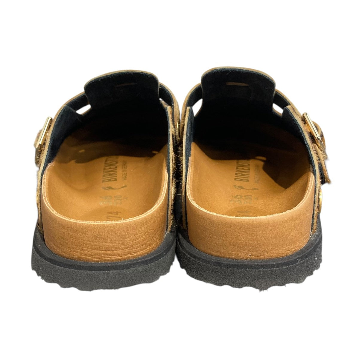 BIRKENSTOCK 1774 ボストン ファー クロッグ レオパードサンダル 古着・中古-5枚目のアイテム画像
