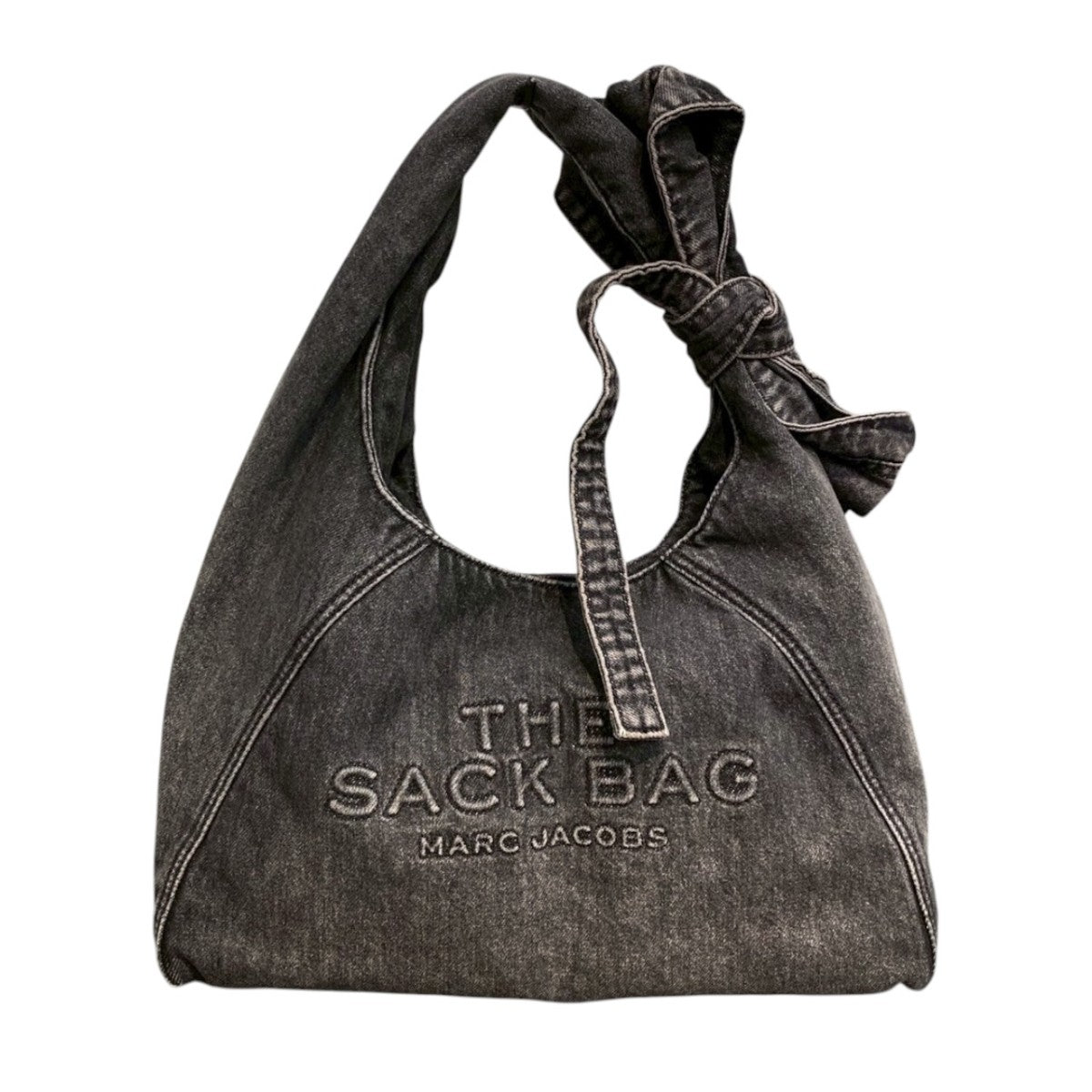 MARC JACOBS 26SSザ ボウ デニム サック バッグショルダーバッグ 古着・中古-1枚目のアイテム画像