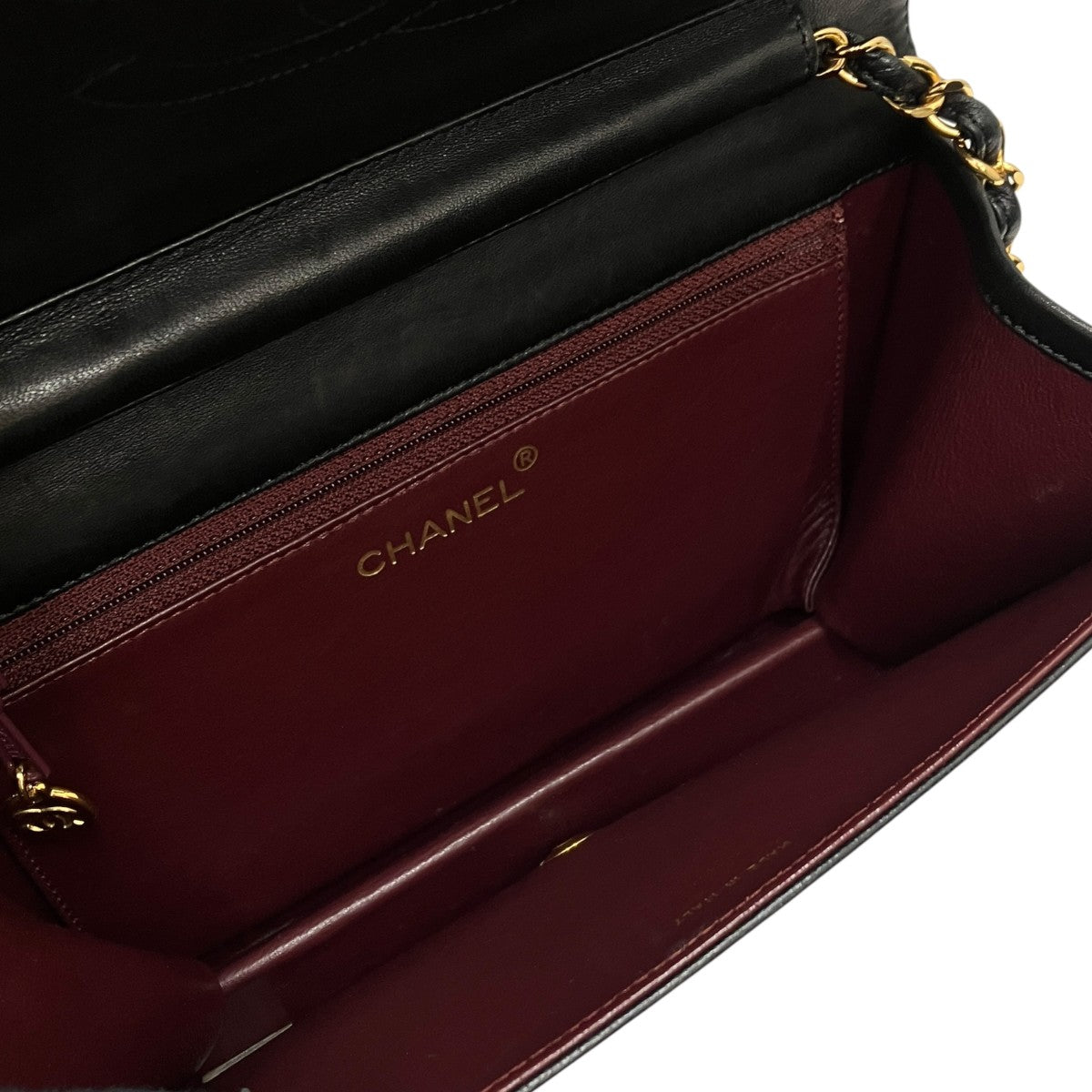 CHANEL プッシュロックマトラッセチェーンショルダーバッグ 古着・中古-6枚目のアイテム画像