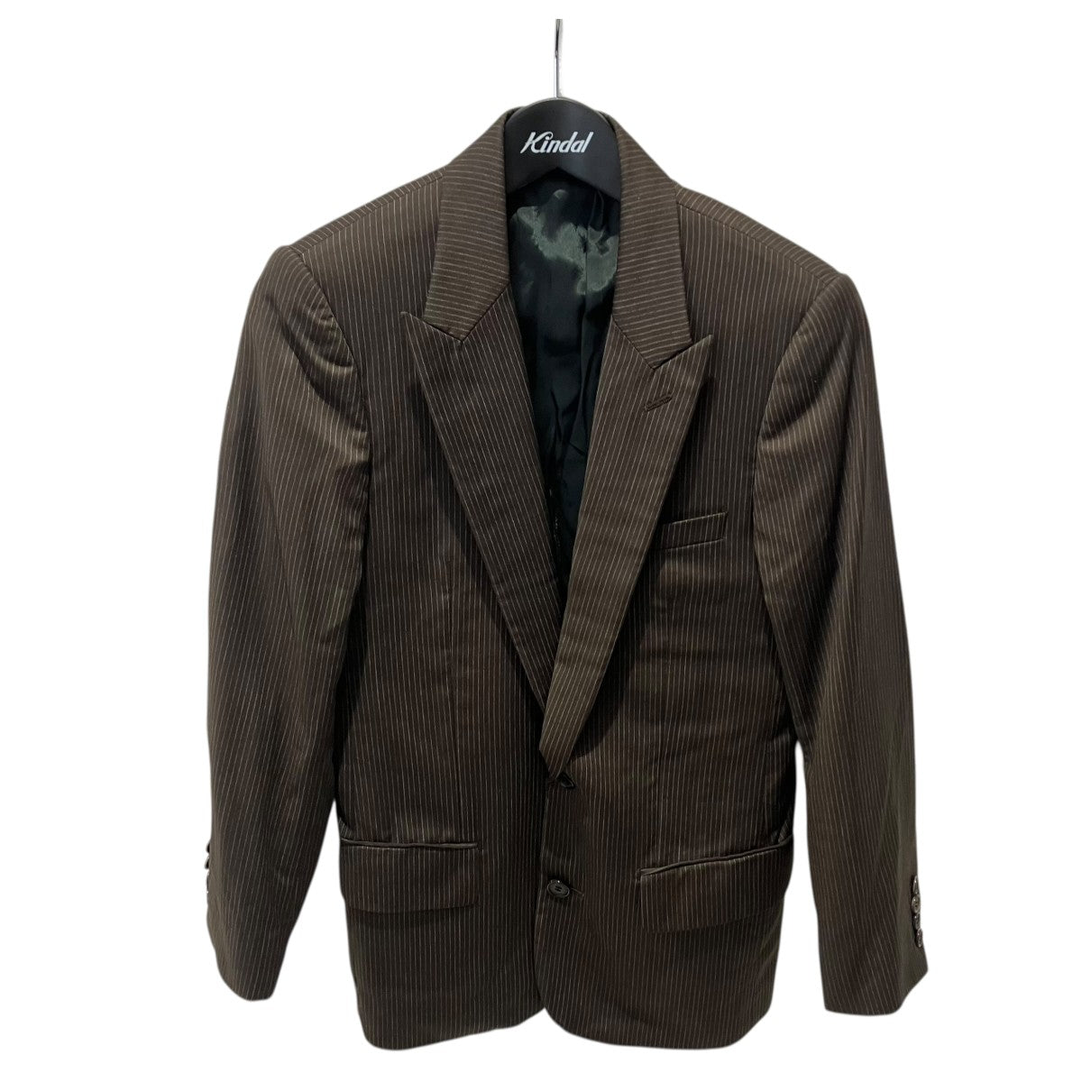 Dior Homme 05AWエディ期 ピンストライプ ウール 2B テーラード ジャケット スラックスパンツスーツ5HH1072411 古着・中古-2枚目のアイテム画像