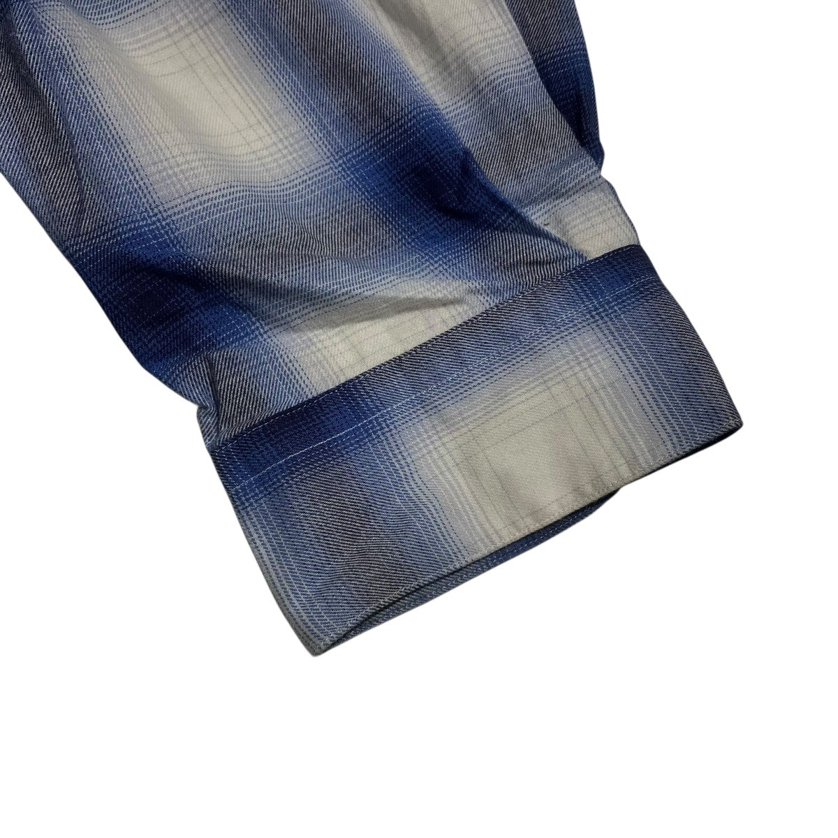 SEDAN ALL-PURPOSE Ombre Plaid Open Collar ShirtチェックシャツSD23S-SH04 古着・中古-4枚目のアイテム画像