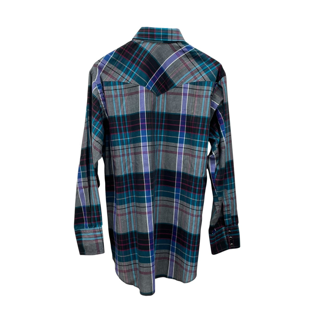 Wrangler 長袖チェックシャツ0037-003A 古着・中古-2枚目のアイテム画像