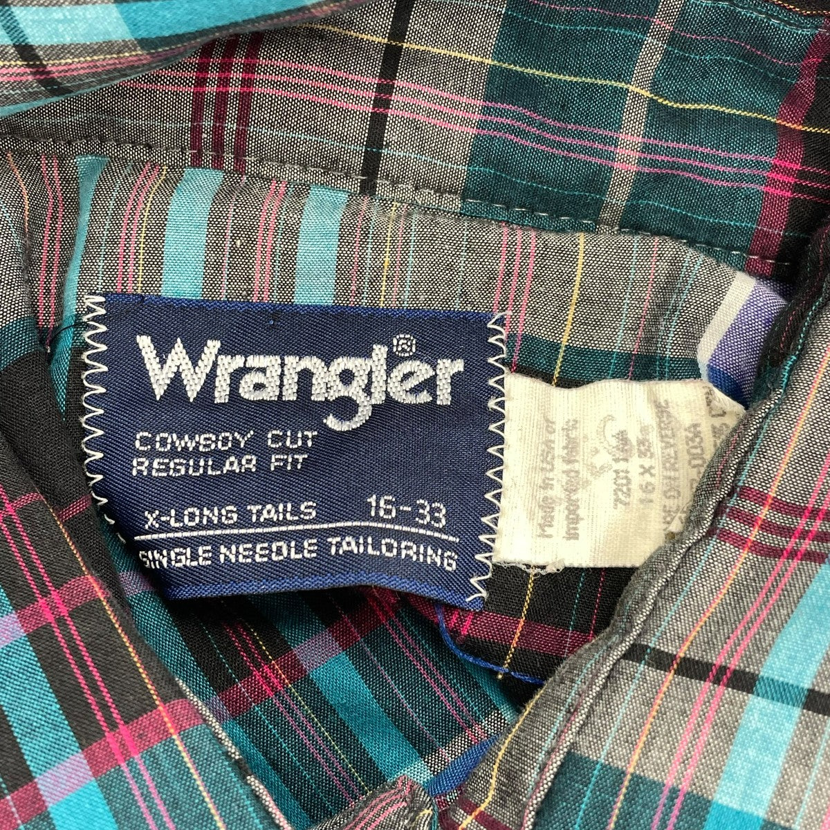 Wrangler 長袖チェックシャツ0037-003A 古着・中古-5枚目のアイテム画像