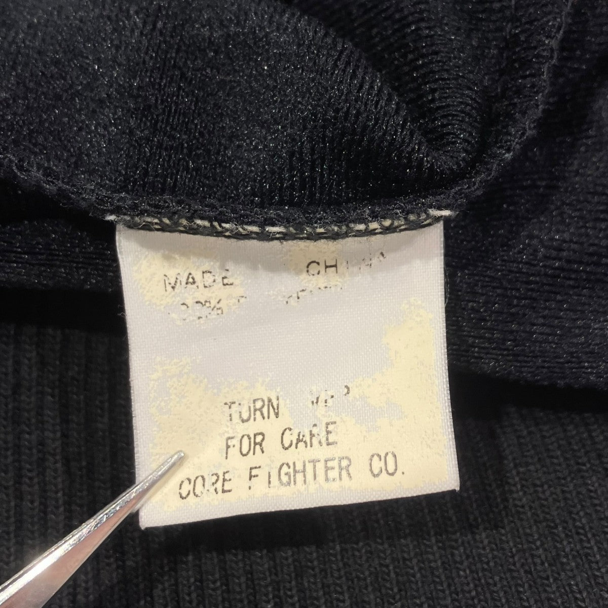 COREFIGHTER(コアファイター) ジップパーカー ブラック×レッド サイズ