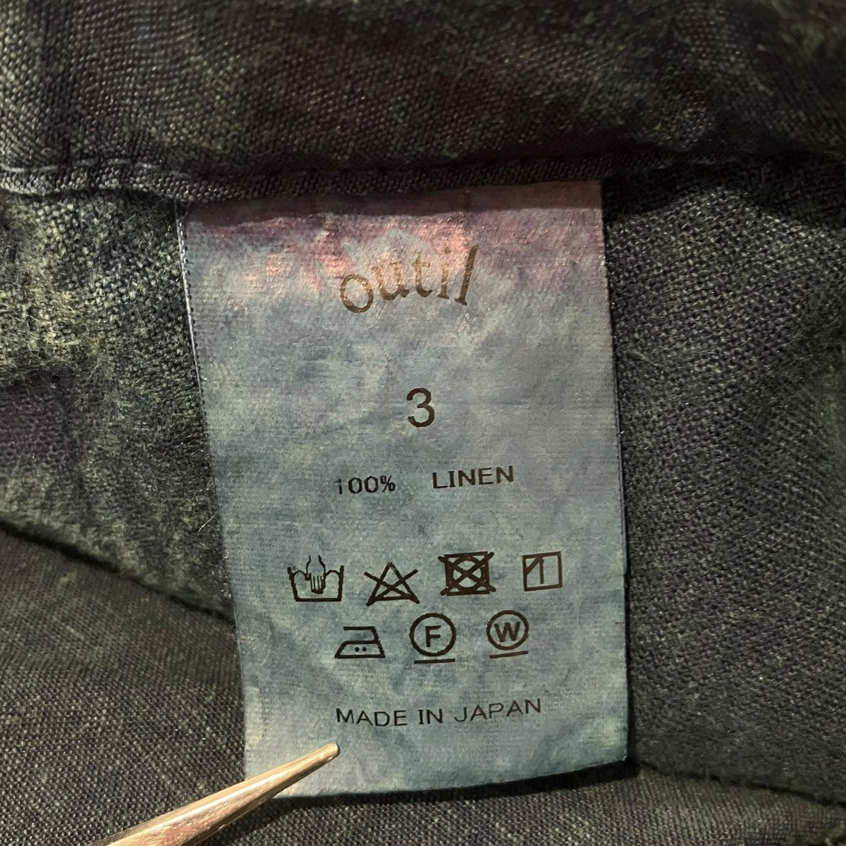OUTIL PANTALON CHASSIGNOLLES リネンパンツワイドパンツ 古着・中古-6枚目のアイテム画像