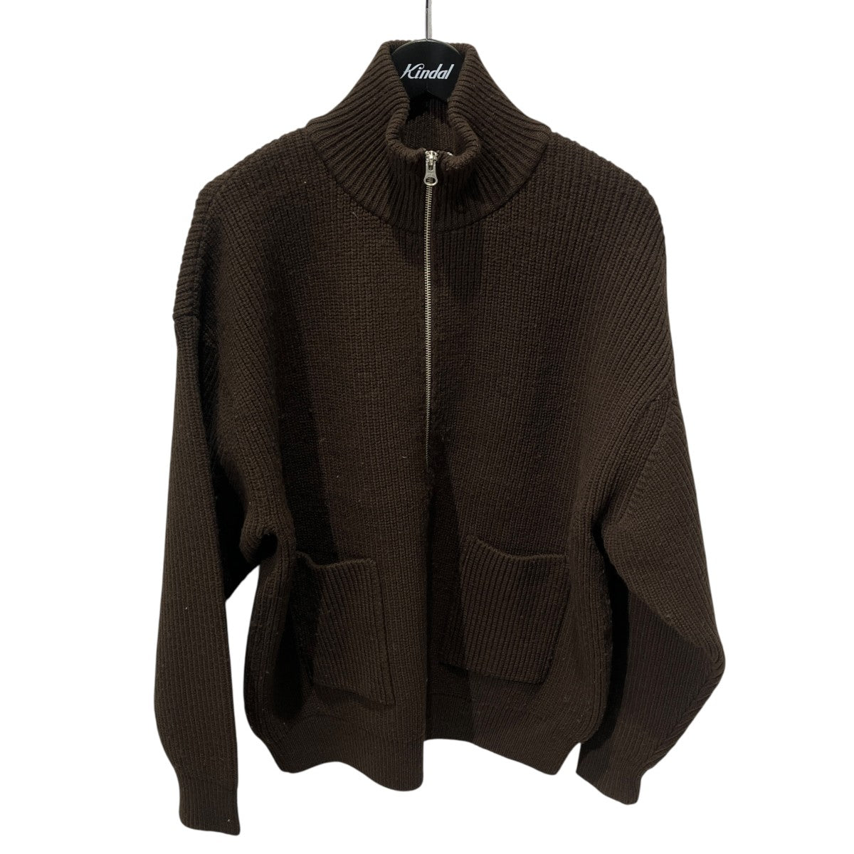 UNDERCORATED 24AWMulesing Free Wool Knit Zip TopドライバーズニットUDF24807 古着・中古-1枚目のアイテム画像