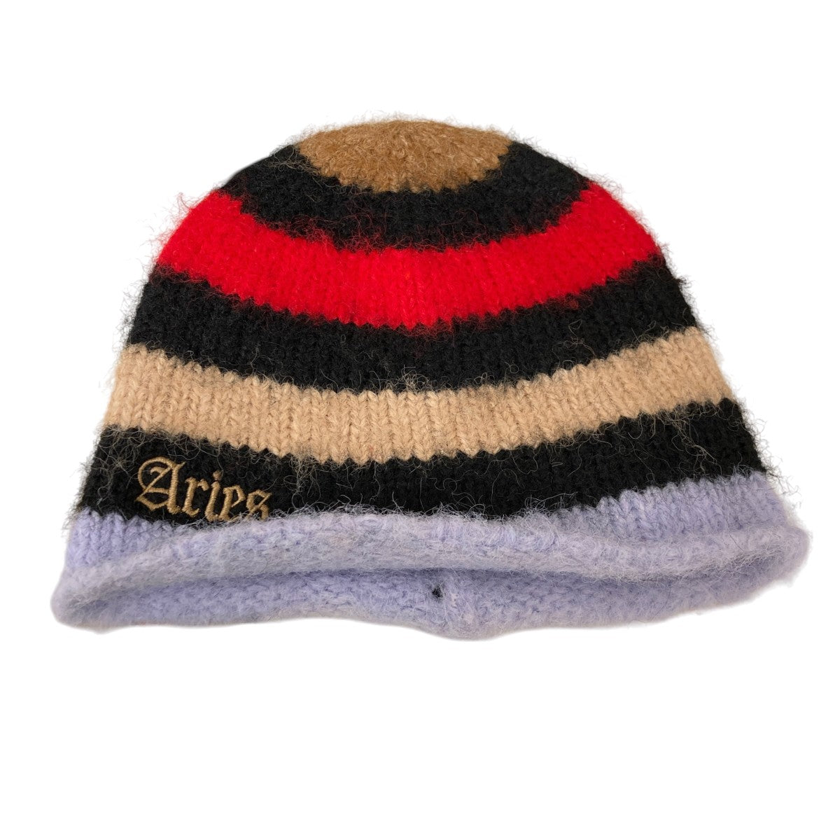 ARIES ARIES Brushed Stripe Beanie Multiニット帽ar90033 古着・中古-1枚目のアイテム画像