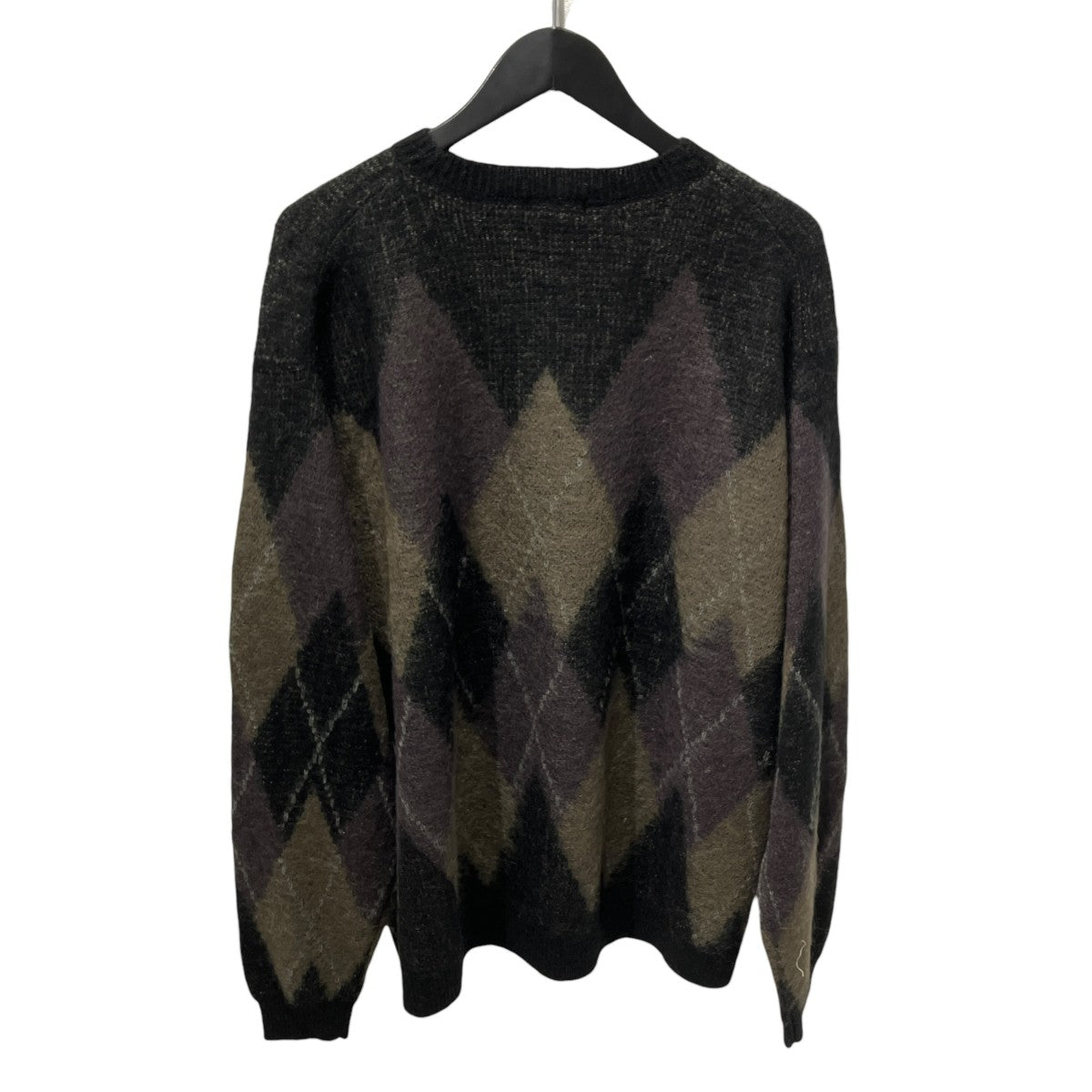 LAD MUSICIAN 2224-0001 Argyle Pullover Knitモヘアニット 古着・中古-2枚目のアイテム画像