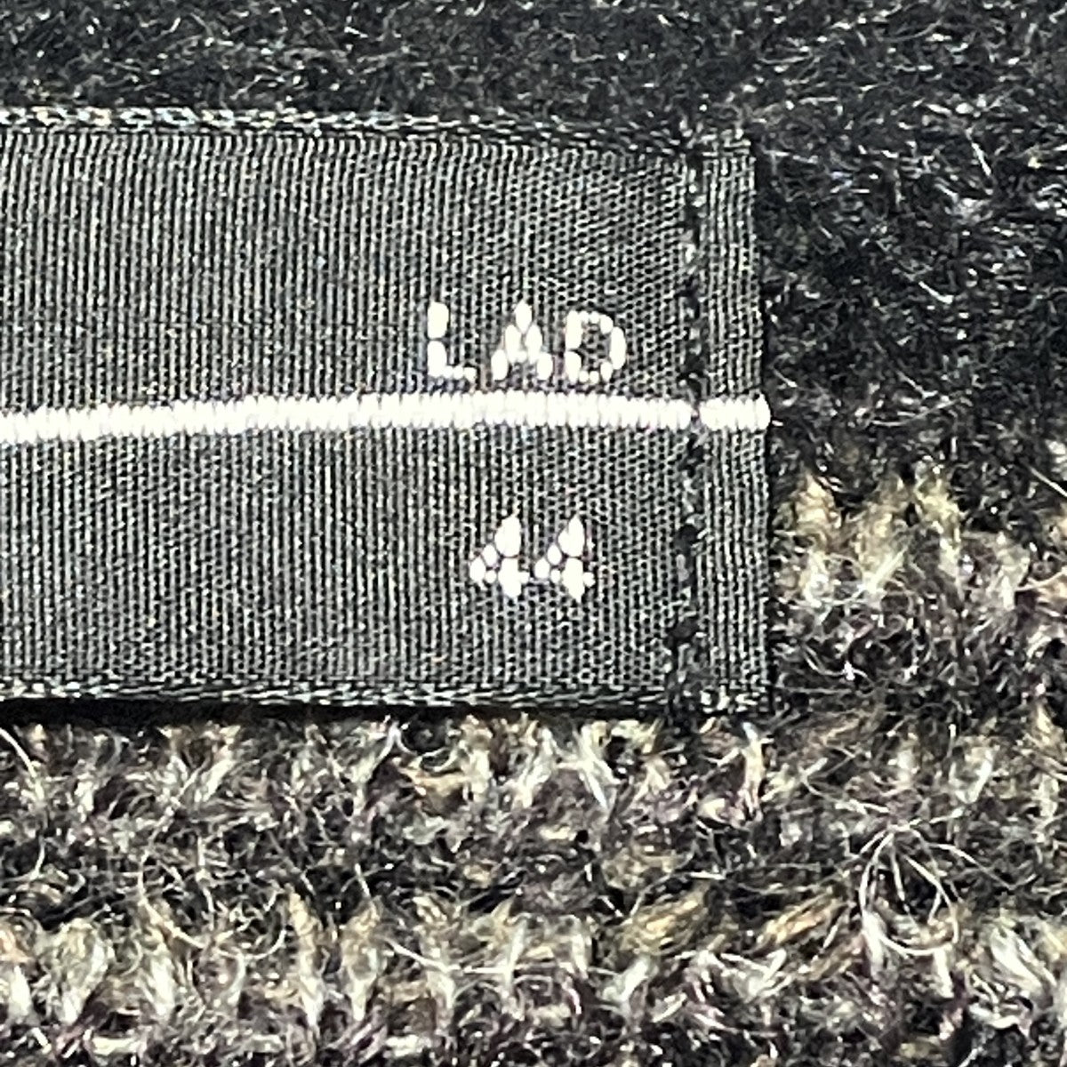 LAD MUSICIAN 2224-0001 Argyle Pullover Knitモヘアニット 古着・中古-6枚目のアイテム画像