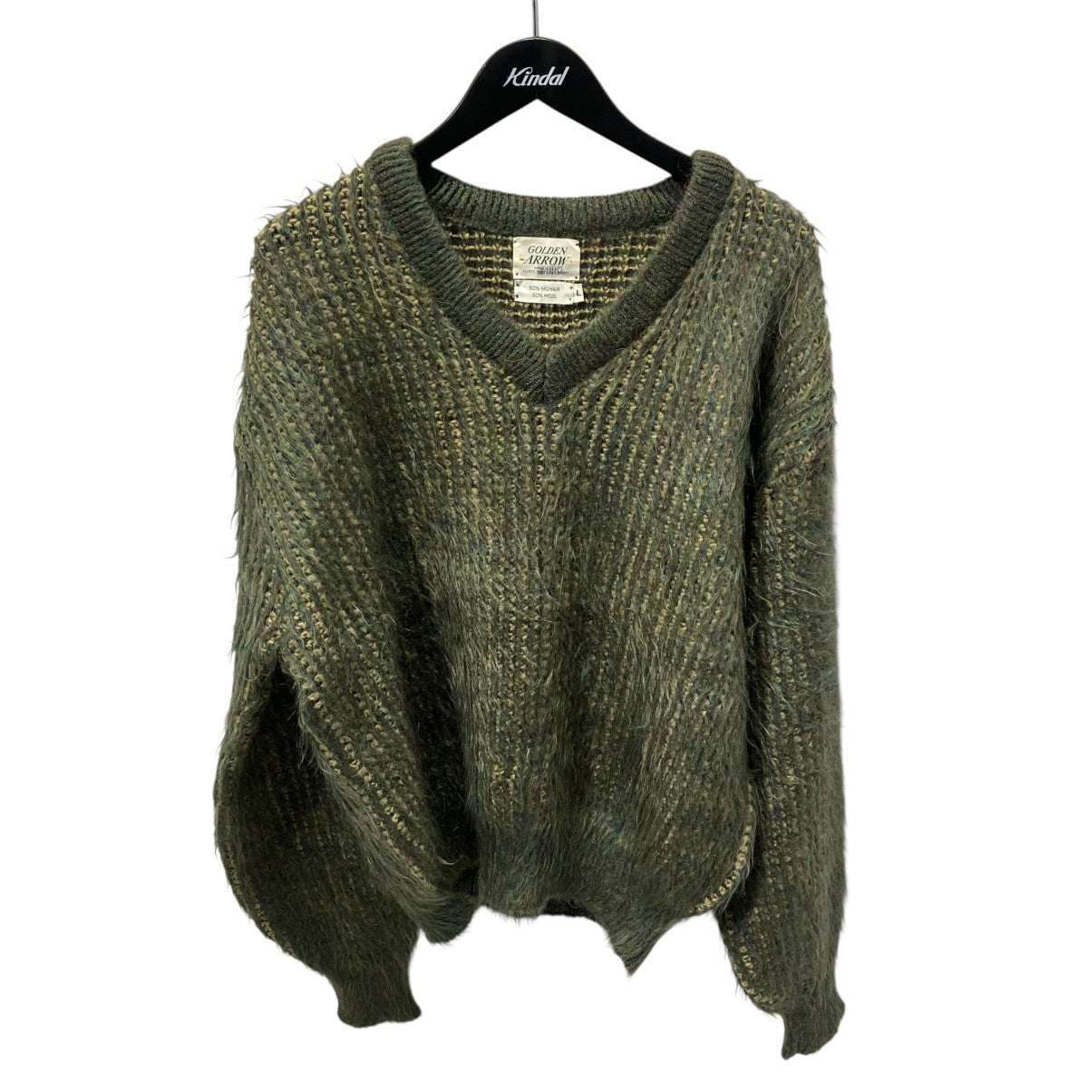 GOLDEN ARROW 60sモヘヤVネックニット 古着・中古-1枚目のアイテム画像