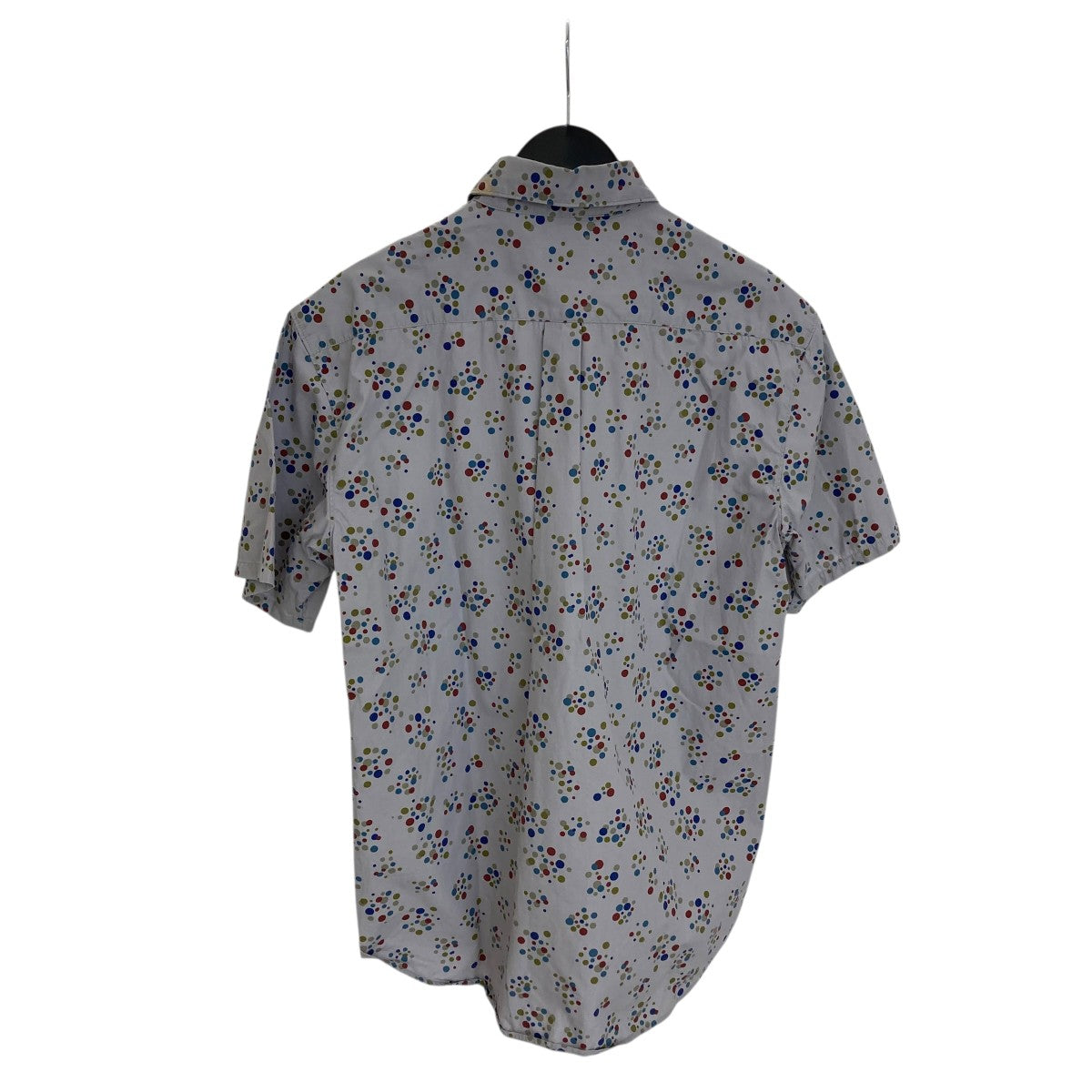 stussy 90s USA製ドット柄半袖シャツ 古着・中古-2枚目のアイテム画像
