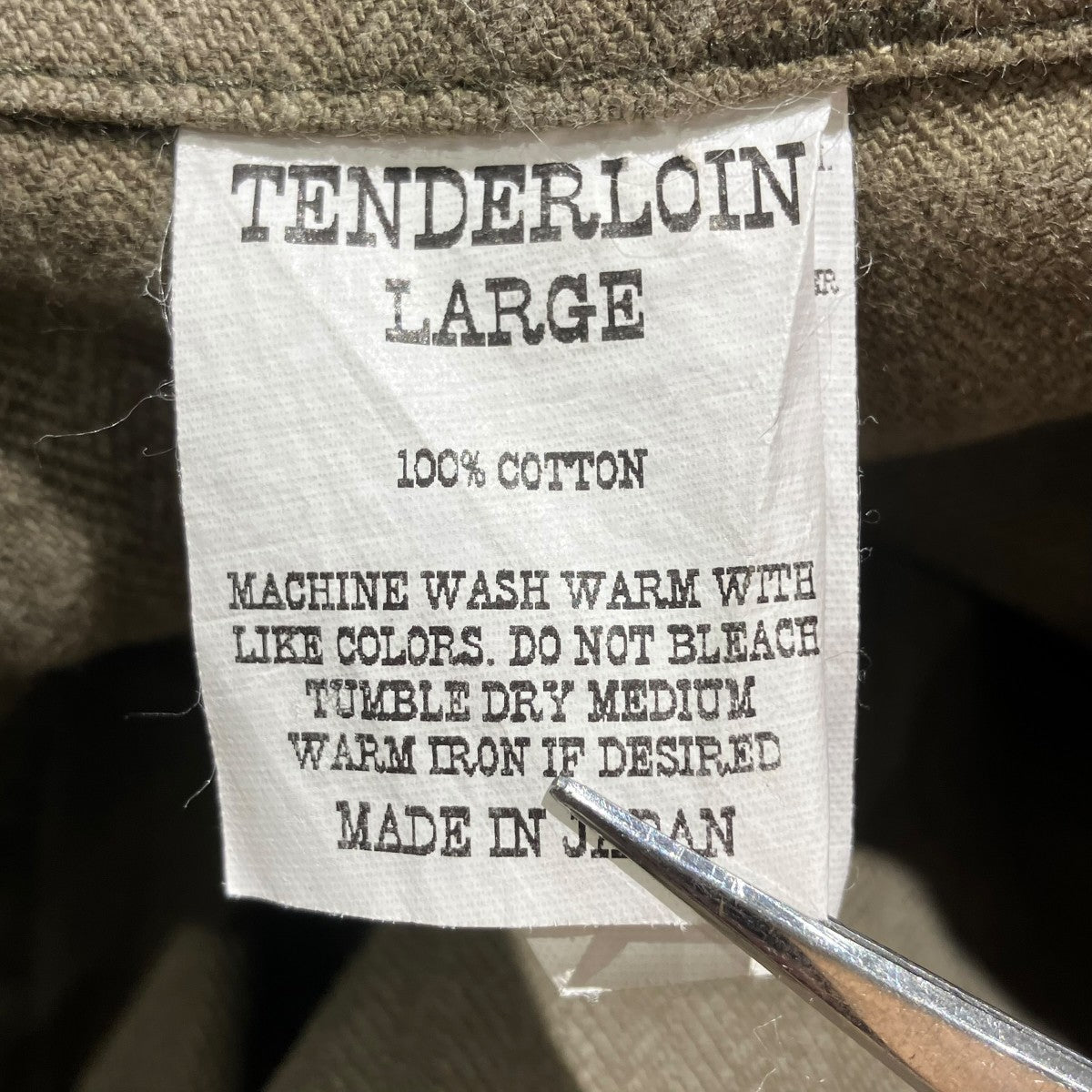 TENDERLOIN ヘリンボーンベイカーパンツ 古着・中古-6枚目のアイテム画像