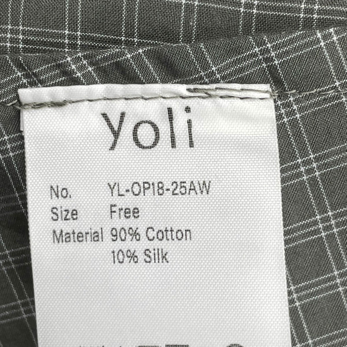 Check Cache-Coeul DressワンピースYL-OP18-25AW