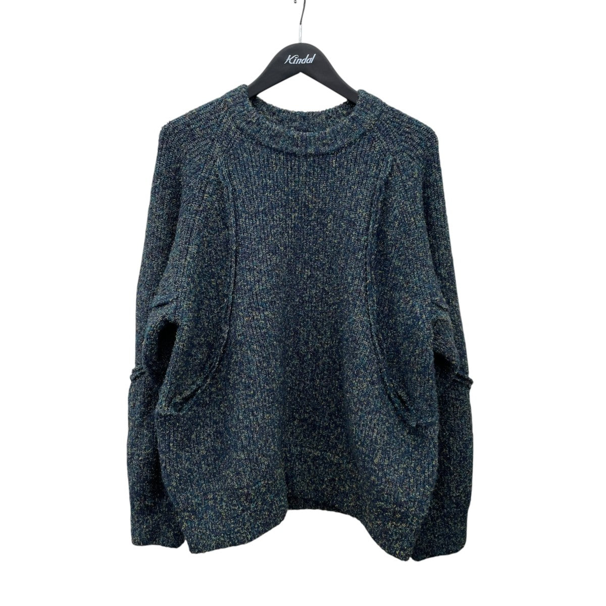 Melange Boucle Crew Neck Prime-Over Knit Pulloverニット11252361601