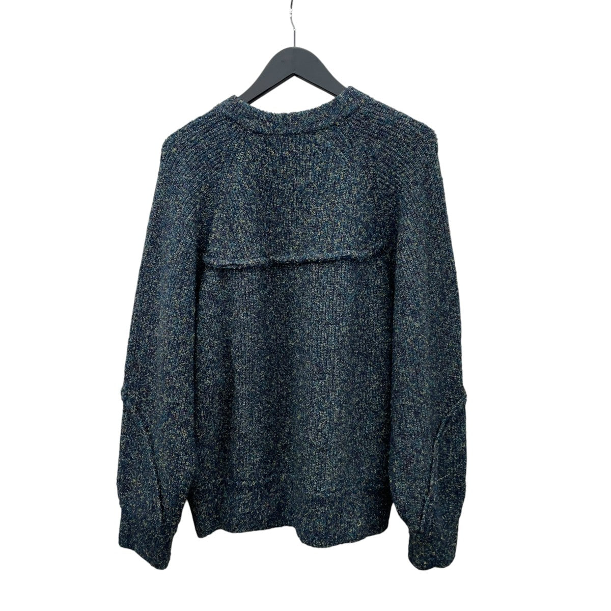 Melange Boucle Crew Neck Prime-Over Knit Pulloverニット11252361601