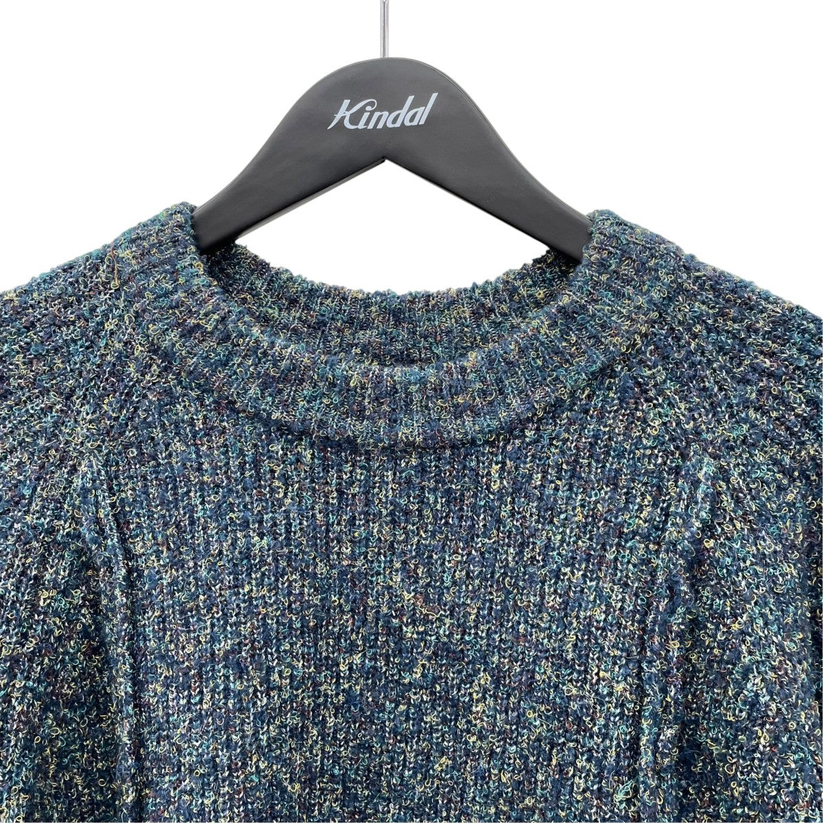 Melange Boucle Crew Neck Prime-Over Knit Pulloverニット11252361601