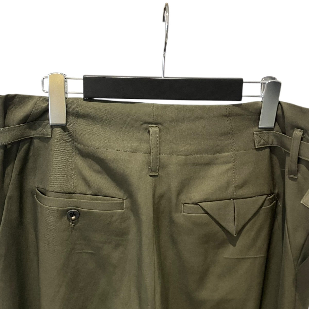 ANCELLM 24AWWOOL DAMAGE WIDE SLACKSダメージスラックスANC-PT47-A 古着・中古-5枚目のアイテム画像