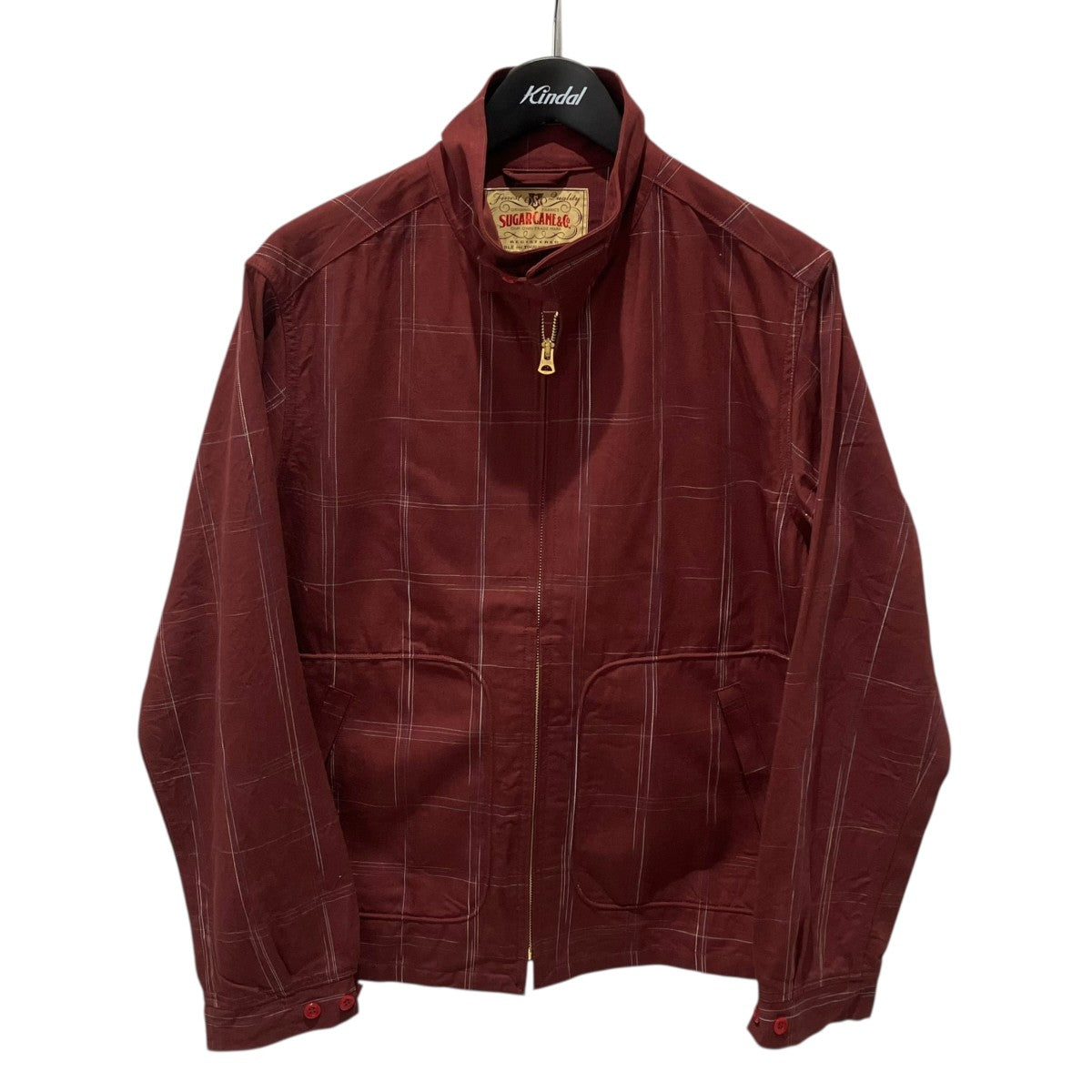 SUGAR CANE RAYON COTTON GABARDINE CHECK SPORTS JACKETジャケットSC15842 古着・中古-1枚目のアイテム画像