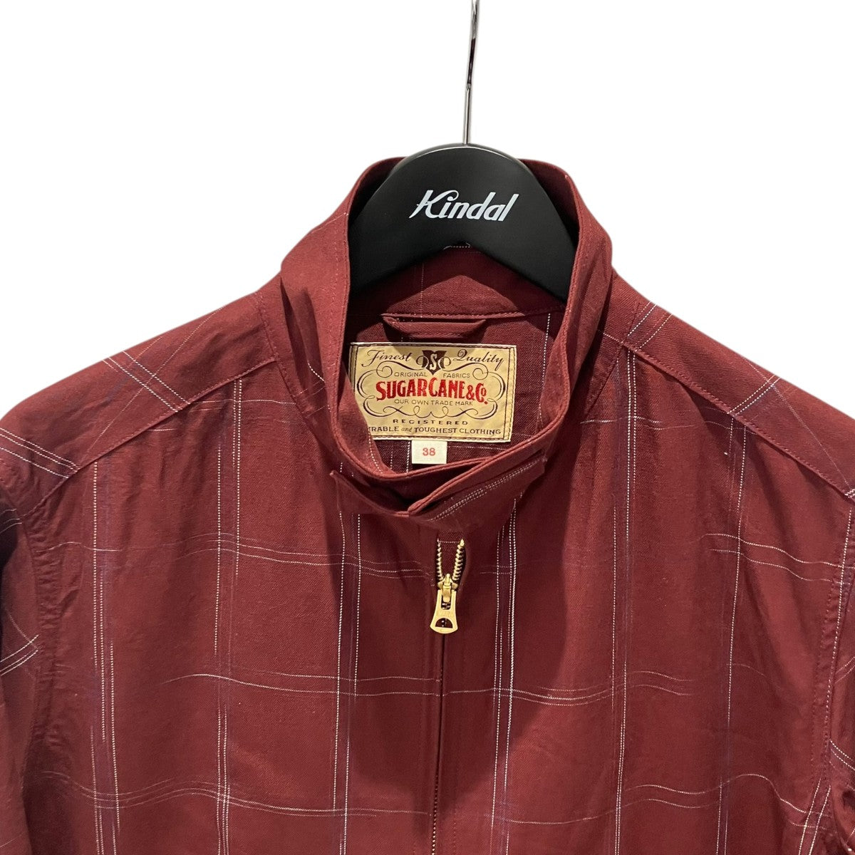 SUGAR CANE RAYON COTTON GABARDINE CHECK SPORTS JACKETジャケットSC15842 古着・中古-3枚目のアイテム画像
