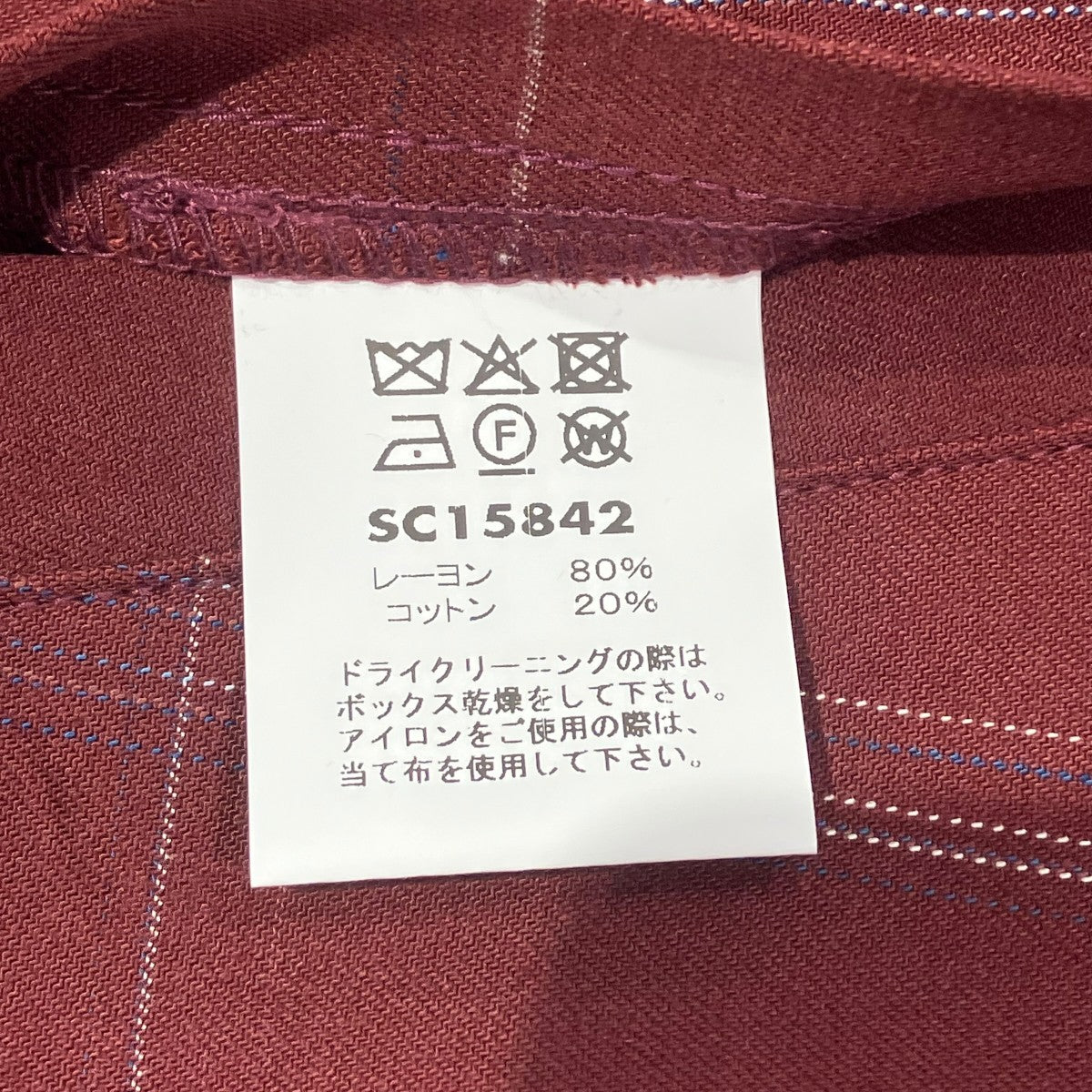 SUGAR CANE RAYON COTTON GABARDINE CHECK SPORTS JACKETジャケットSC15842 古着・中古-6枚目のアイテム画像