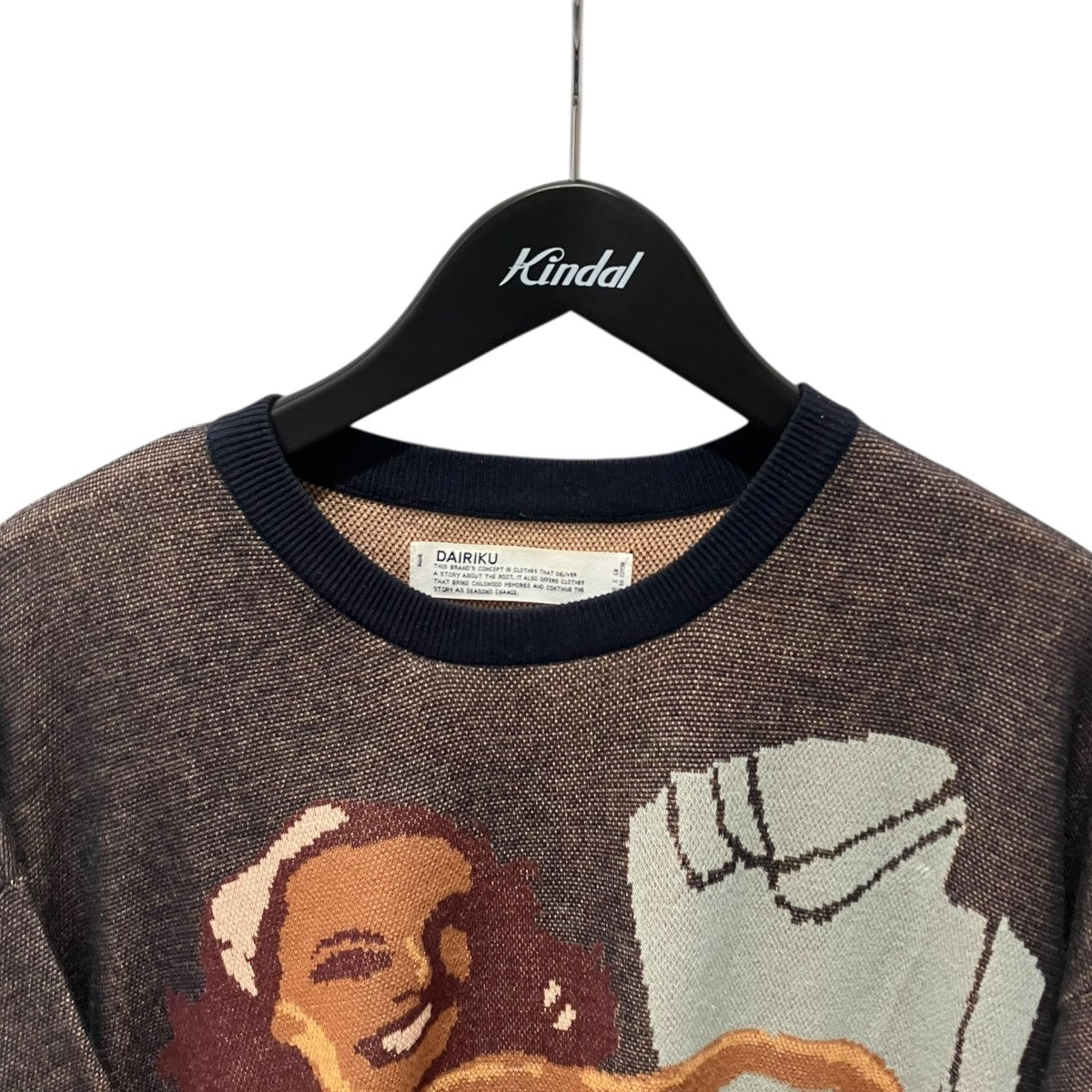 DAIRIKU Smiling Girl Pullover Knit半袖ニット24SS K-8 古着・中古-3枚目のアイテム画像