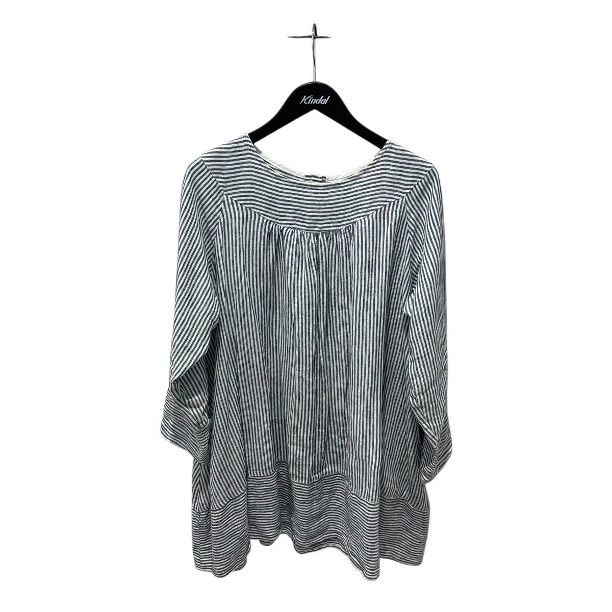 25SSLinen Stripe Flare Tunicストライプチュニック シャツ01251-1113