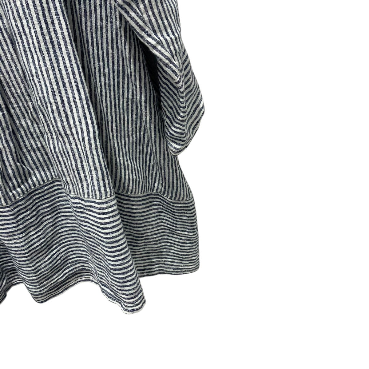 25SSLinen Stripe Flare Tunicストライプチュニック シャツ01251-1113