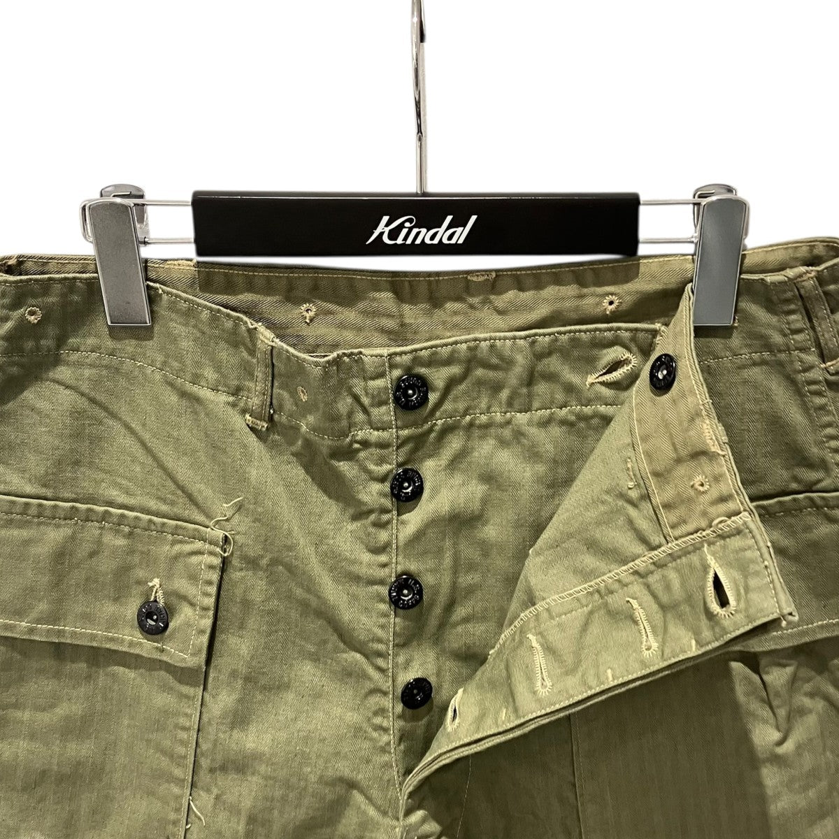 VINTAGE WW2 USMC P-44 HBT TROUSERSモンキーパンツ 古着・中古-3枚目のアイテム画像