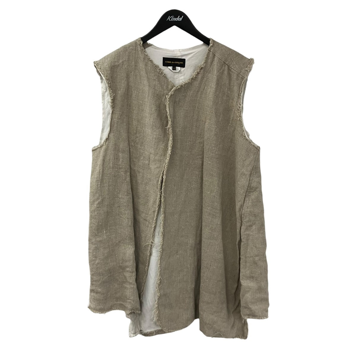 COMME des GARCONS 26SSリネンベストジレGQ-J033 古着・中古-1枚目のアイテム画像