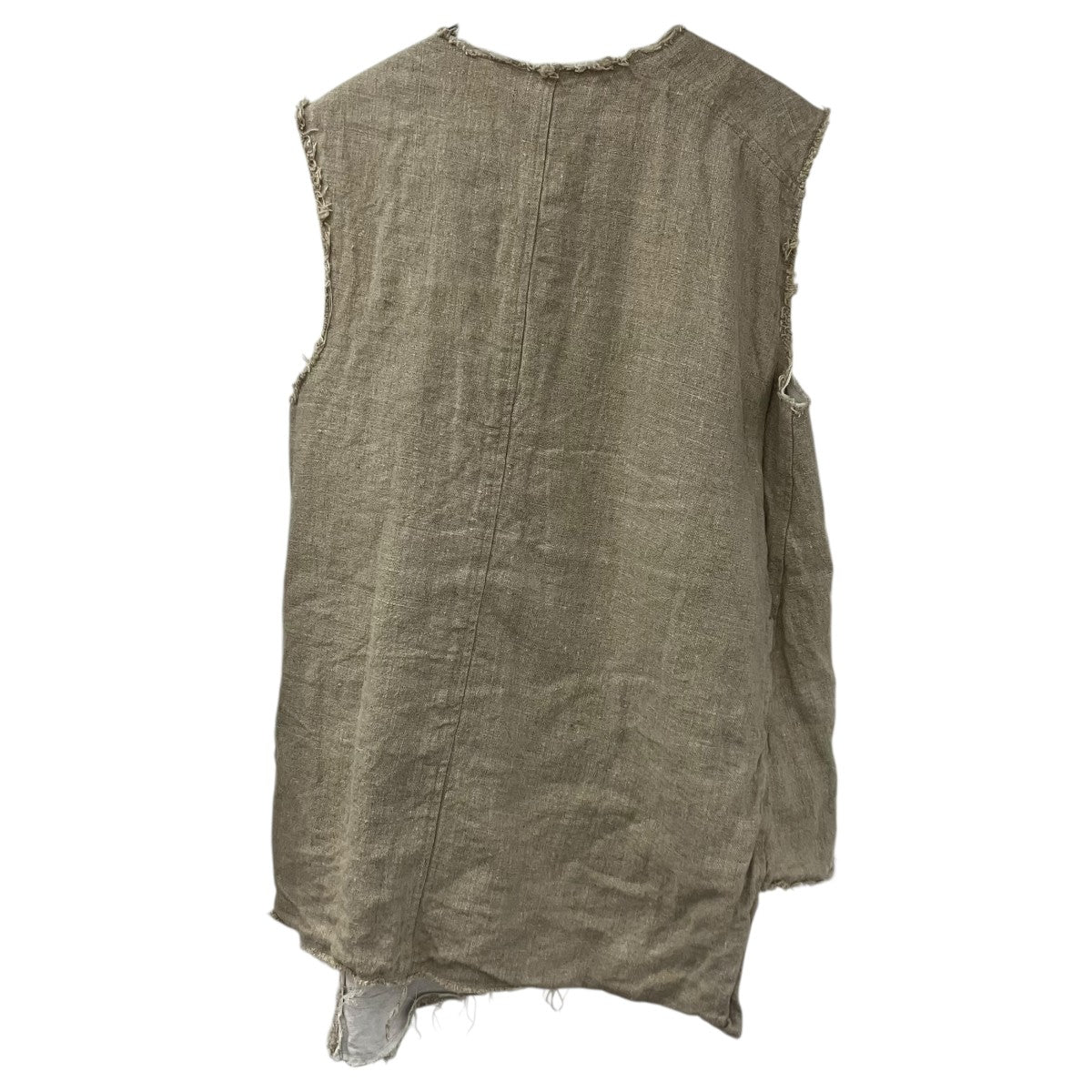COMME des GARCONS 26SSリネンベストジレGQ-J033 古着・中古-2枚目のアイテム画像