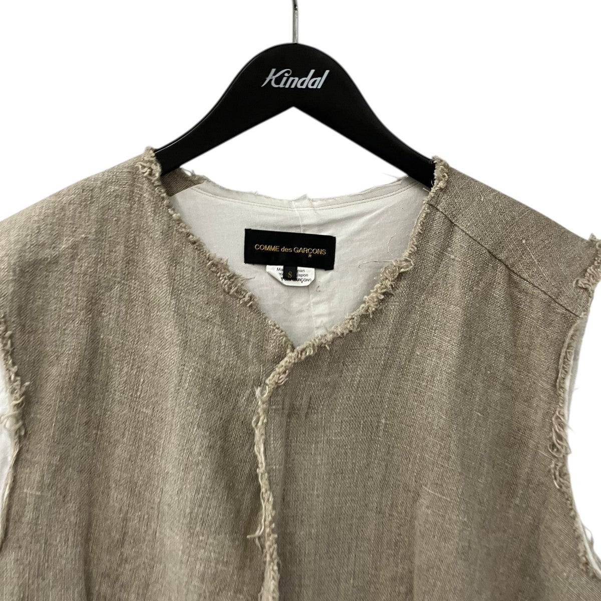 COMME des GARCONS 26SSリネンベストジレGQ-J033 古着・中古-3枚目のアイテム画像
