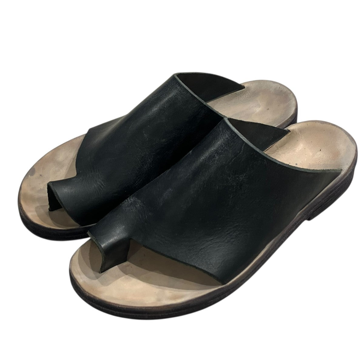 m．a+ wide strap sandalsレザーサンダル 古着・中古-1枚目のアイテム画像