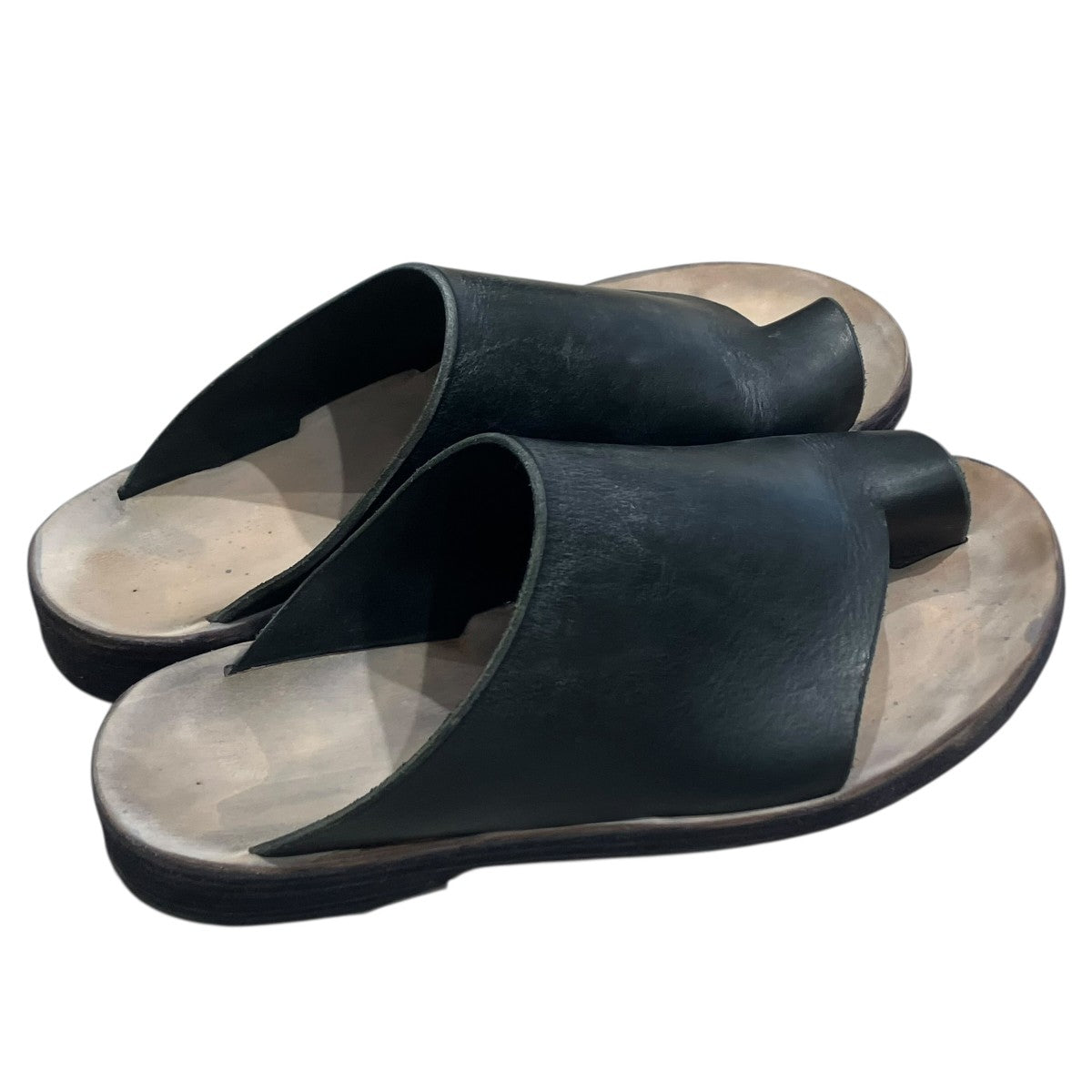 m．a+ wide strap sandalsレザーサンダル 古着・中古-2枚目のアイテム画像