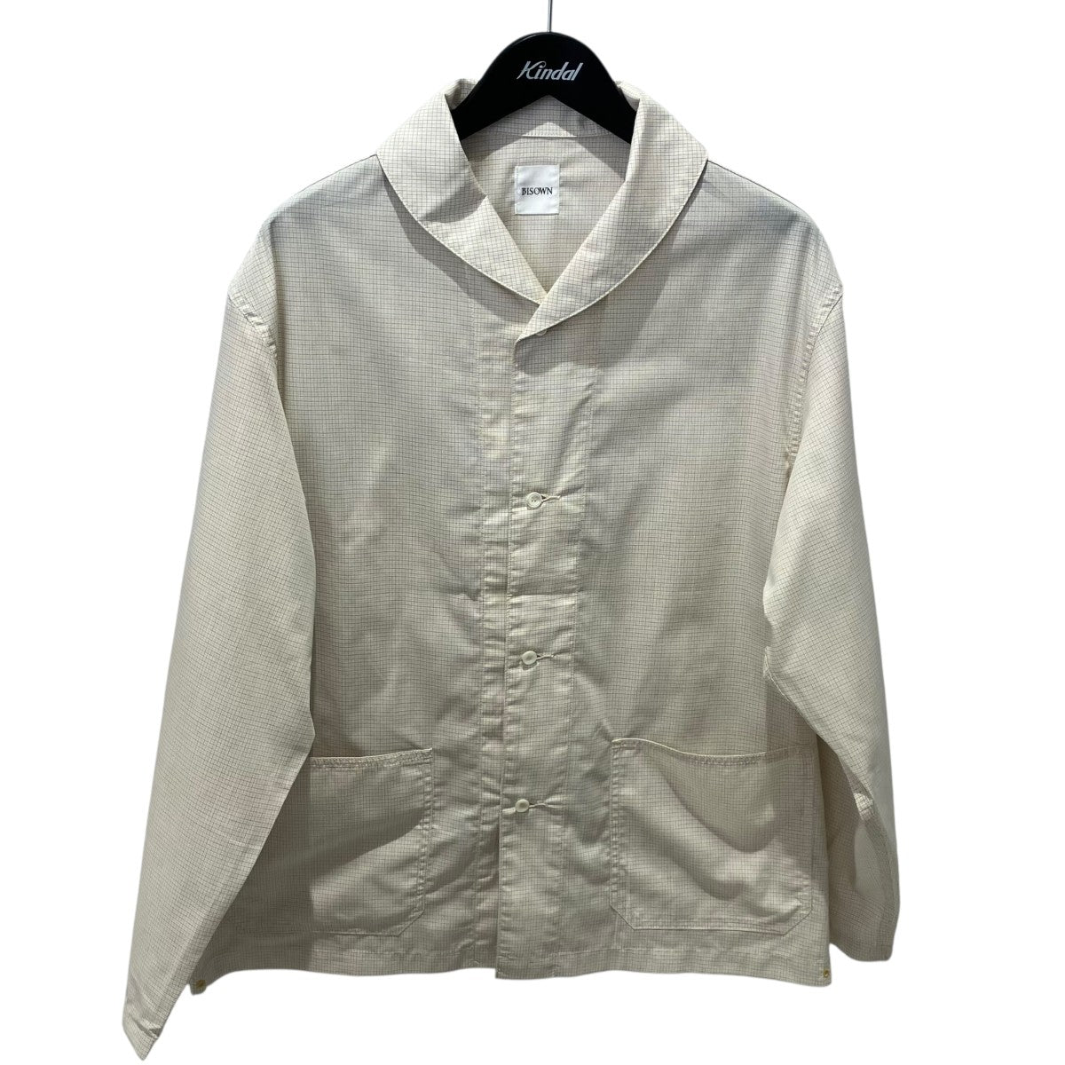 BISOWN 26SSDSADSTOCK TC MINICHECK SHAWL SHIRTSシャツ26S-BIS-BZ07E 古着・中古-1枚目のアイテム画像