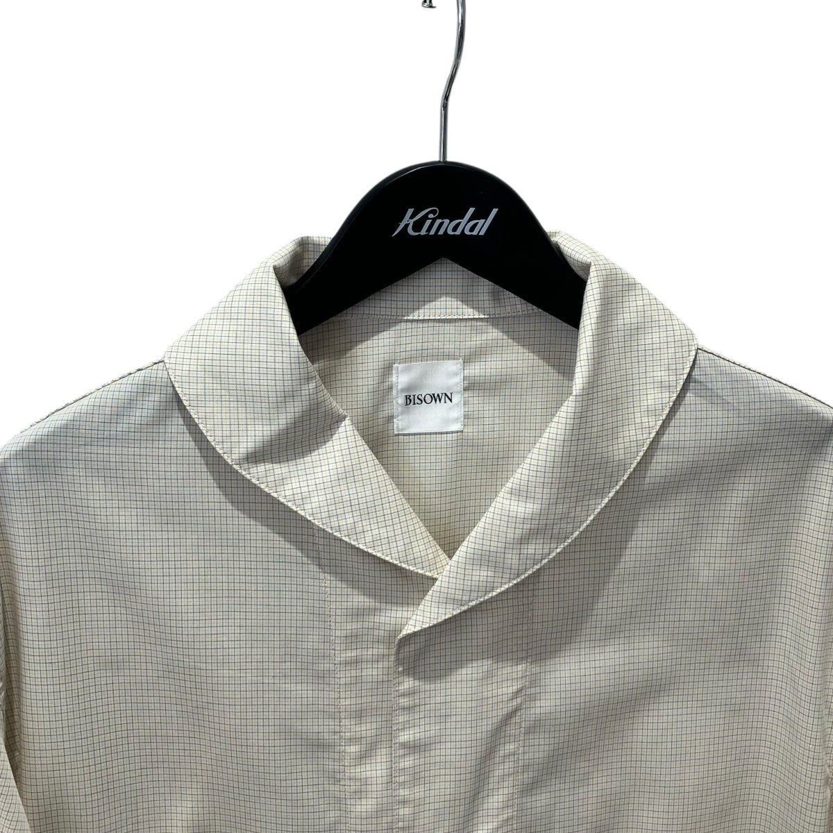 BISOWN 26SSDSADSTOCK TC MINICHECK SHAWL SHIRTSシャツ26S-BIS-BZ07E 古着・中古-3枚目のアイテム画像