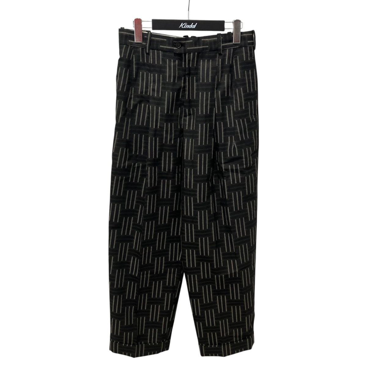 KENZO 総柄スラックス総柄パンツFE65PA3789JG 古着・中古-1枚目のアイテム画像