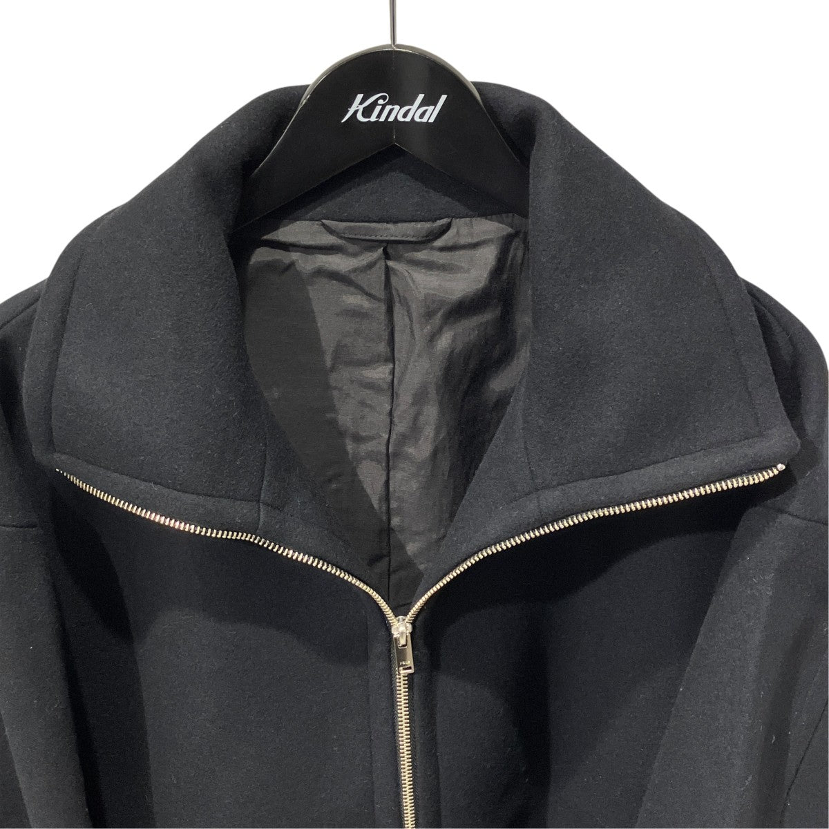 25AWMelton Stand Collar Zip BlousonブルゾンYK25FW01034B