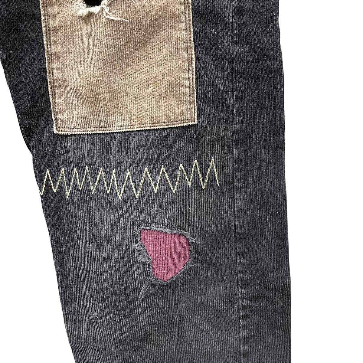 パッチワークコーデュロイパンツ