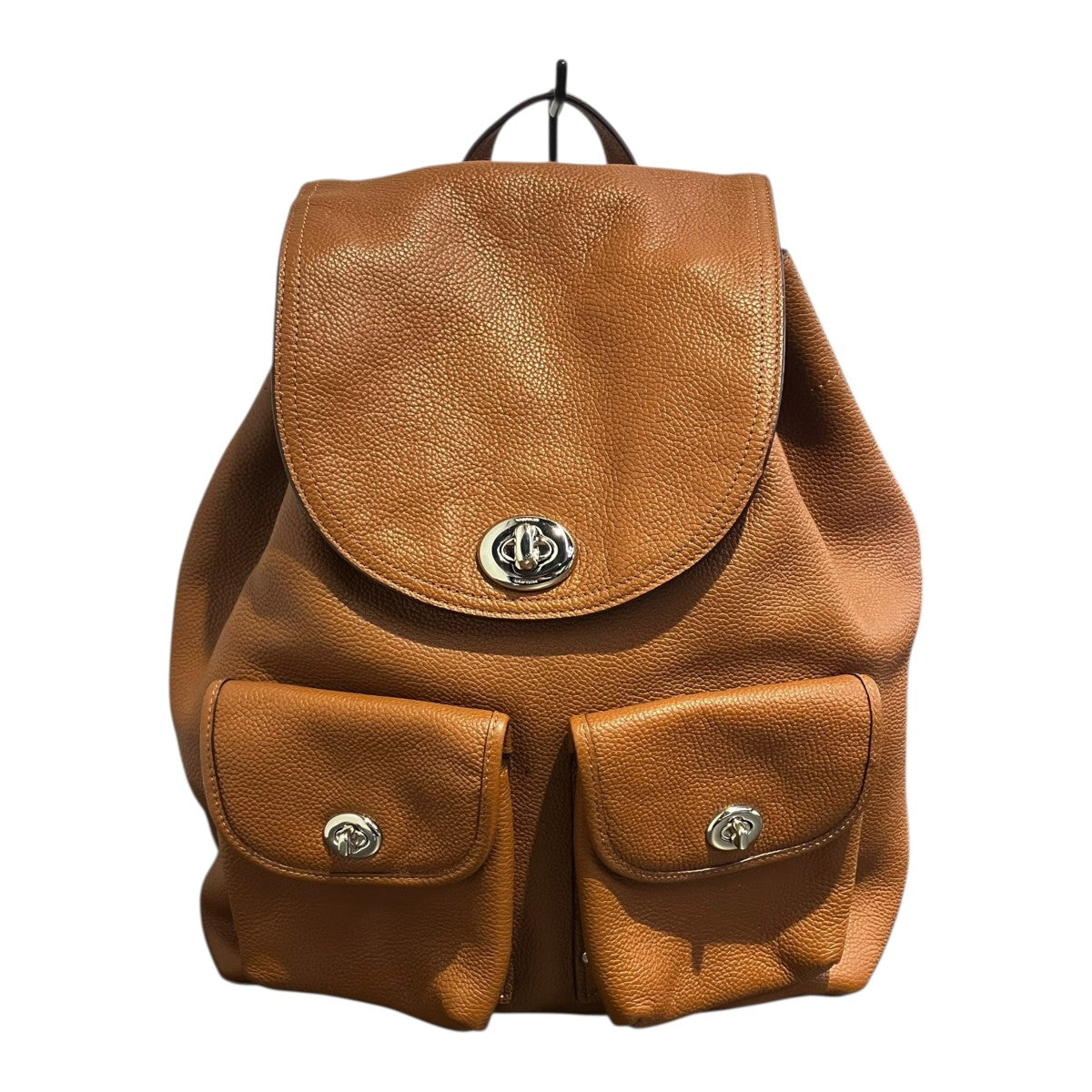 COACH ターンロック ペブルドレザーリュック35303 古着・中古-1枚目のアイテム画像
