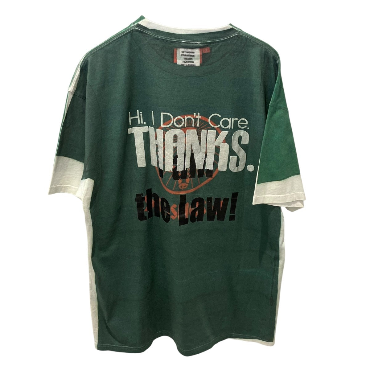 VETEMENTS Hug Me Printed TTシャツUAH19TR323 古着・中古-2枚目のアイテム画像