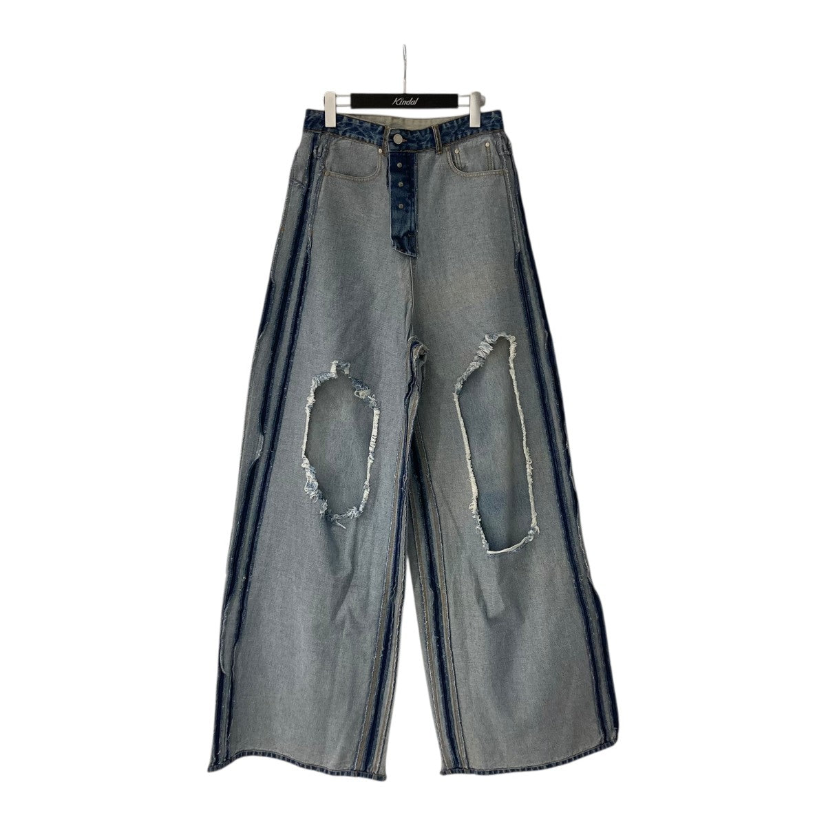 INSIDE OUT BIG SHAPE DESTROYED JEANSインサイドアウト ワイドデニムパンツUA53PA650L