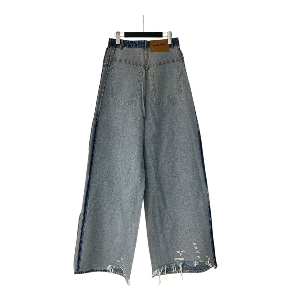 INSIDE OUT BIG SHAPE DESTROYED JEANSインサイドアウト ワイドデニムパンツUA53PA650L