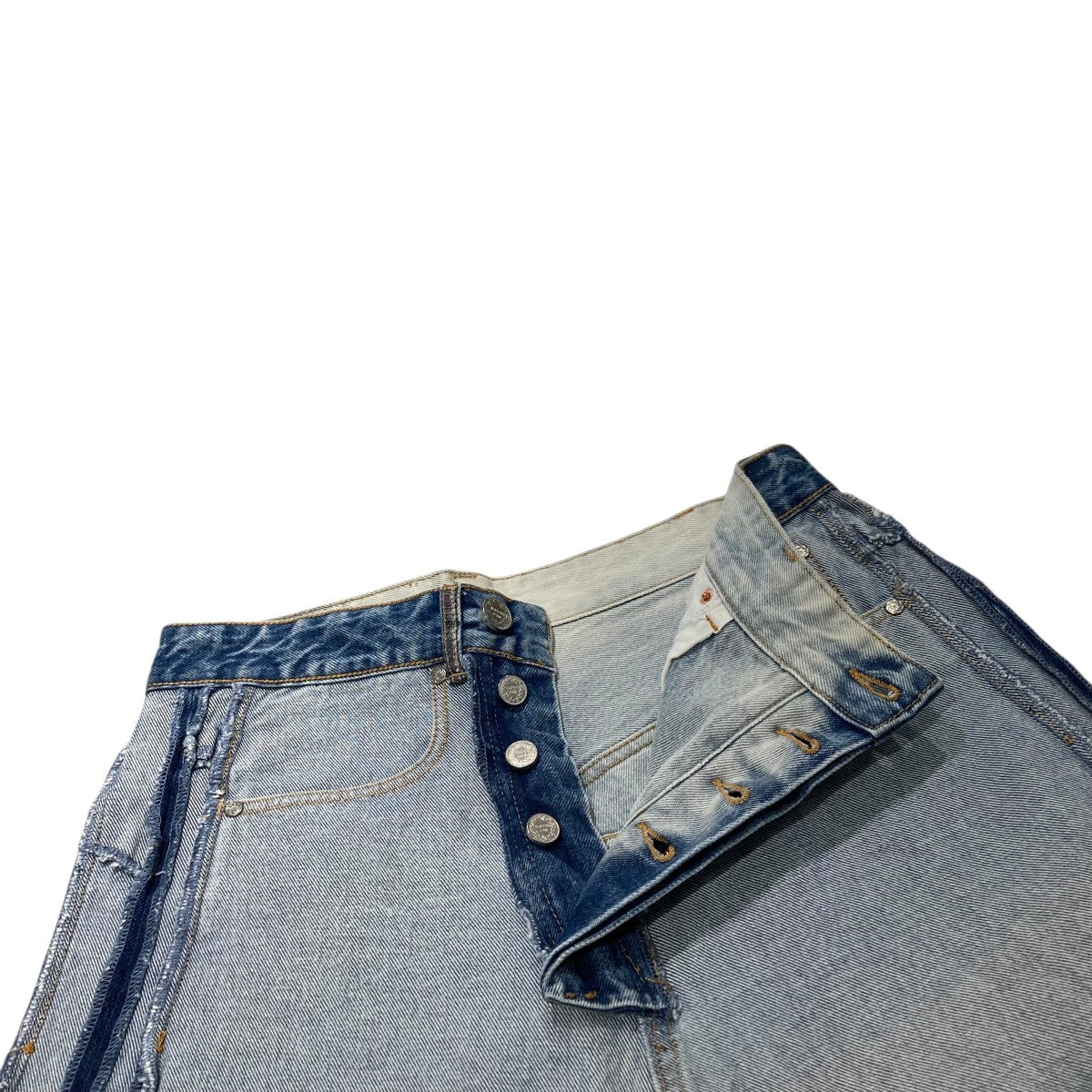 INSIDE OUT BIG SHAPE DESTROYED JEANSインサイドアウト ワイドデニムパンツUA53PA650L